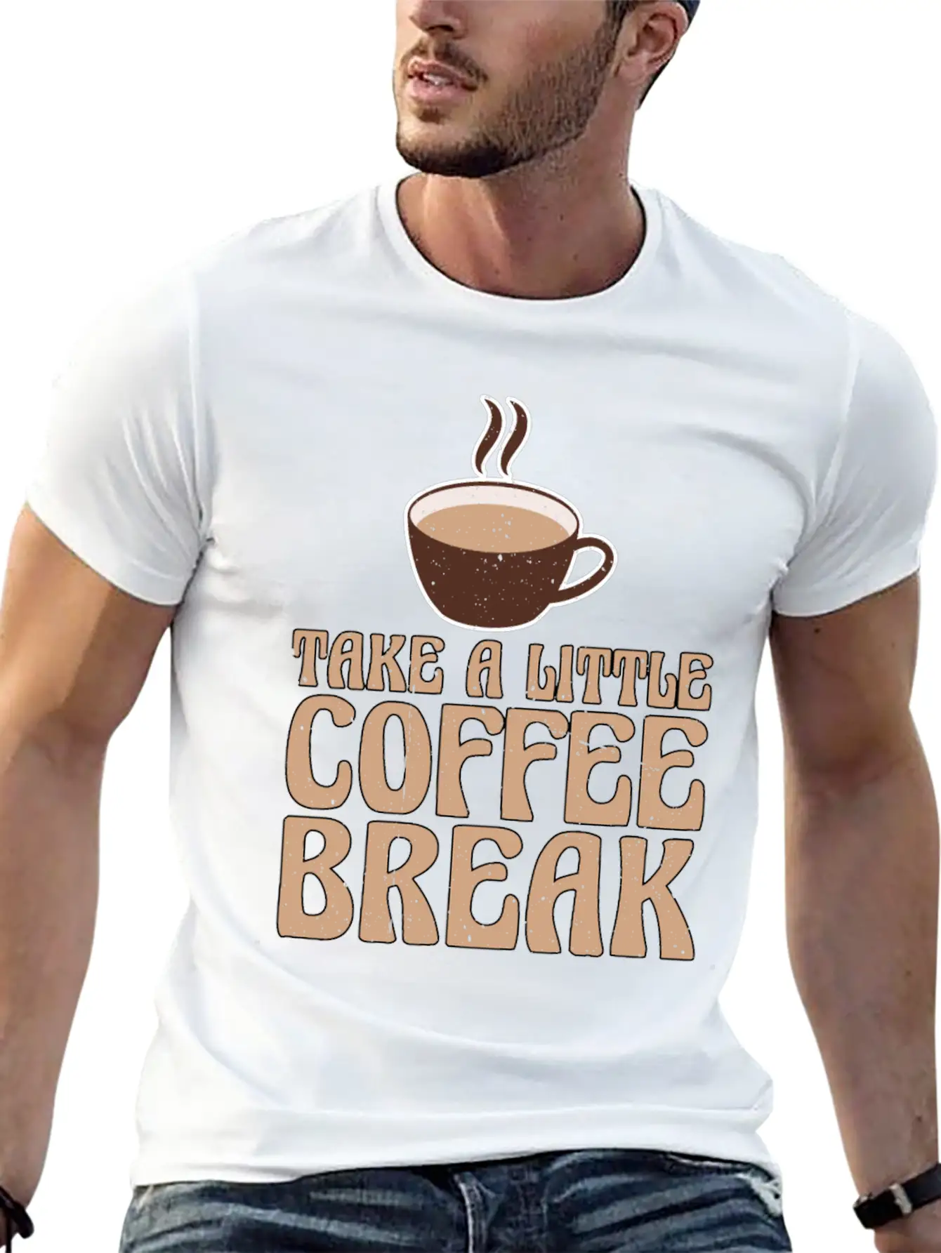 Take A Little Coffee Break 2 Stylish Everyday T-Shirt – Unisex Basic Cotton Tee
