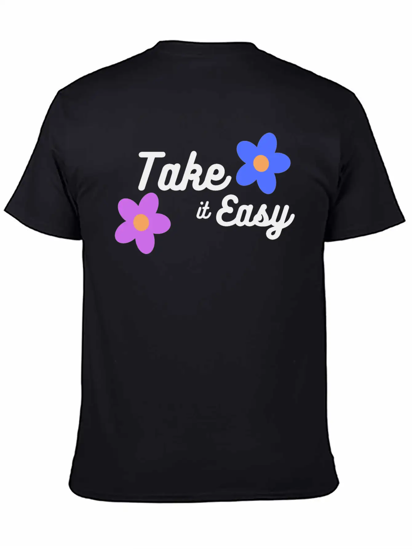Take It Easy Cute And Cool Gift /design T-shirt Classic Fit Graphic Tee For Daily Comfort – Unisex Cotton Shirt
