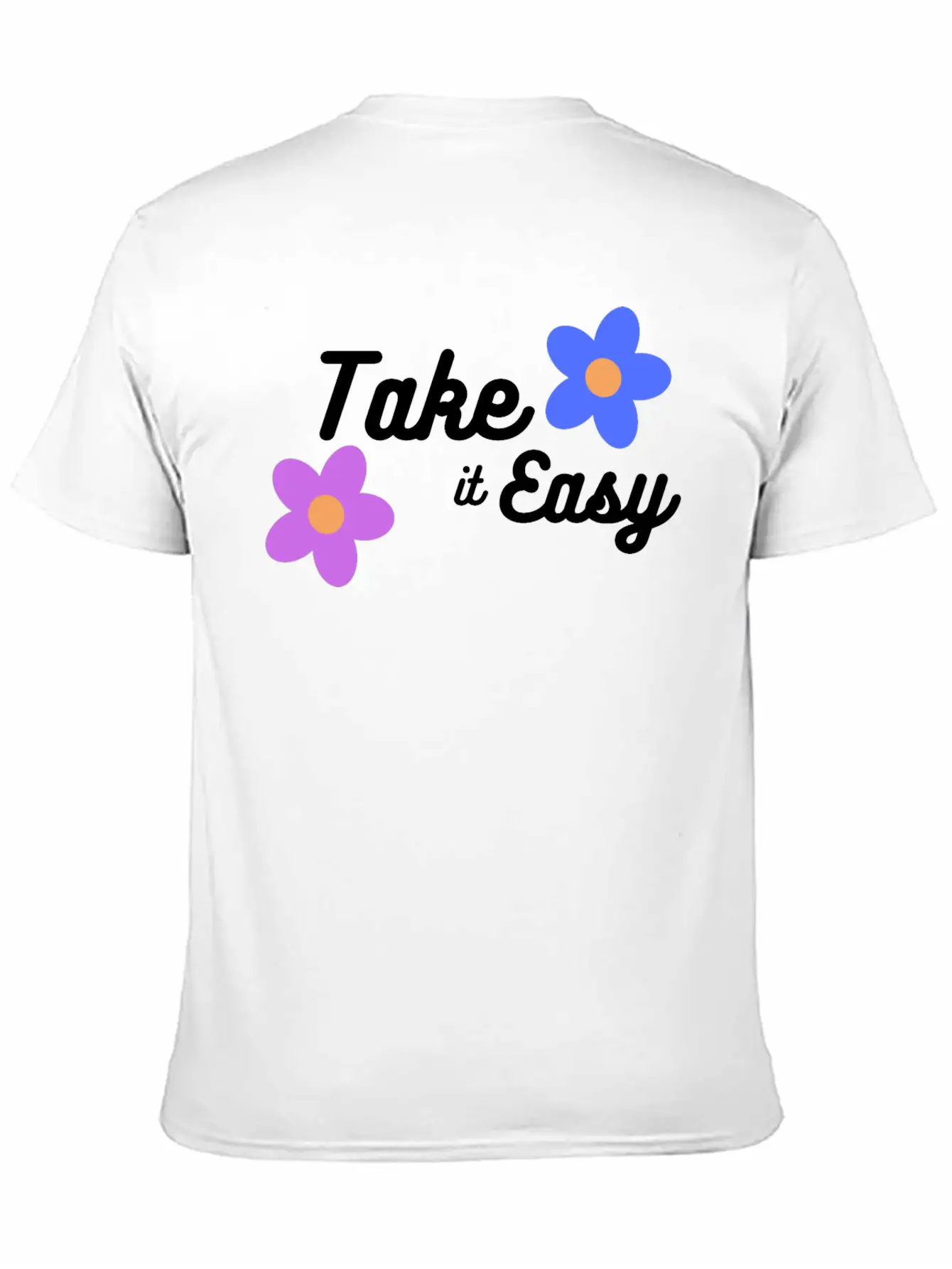Take It Easy Cute And Cool Gift /design T-shirt Classic Fit Graphic Tee For Daily Comfort – Unisex Cotton Shirt