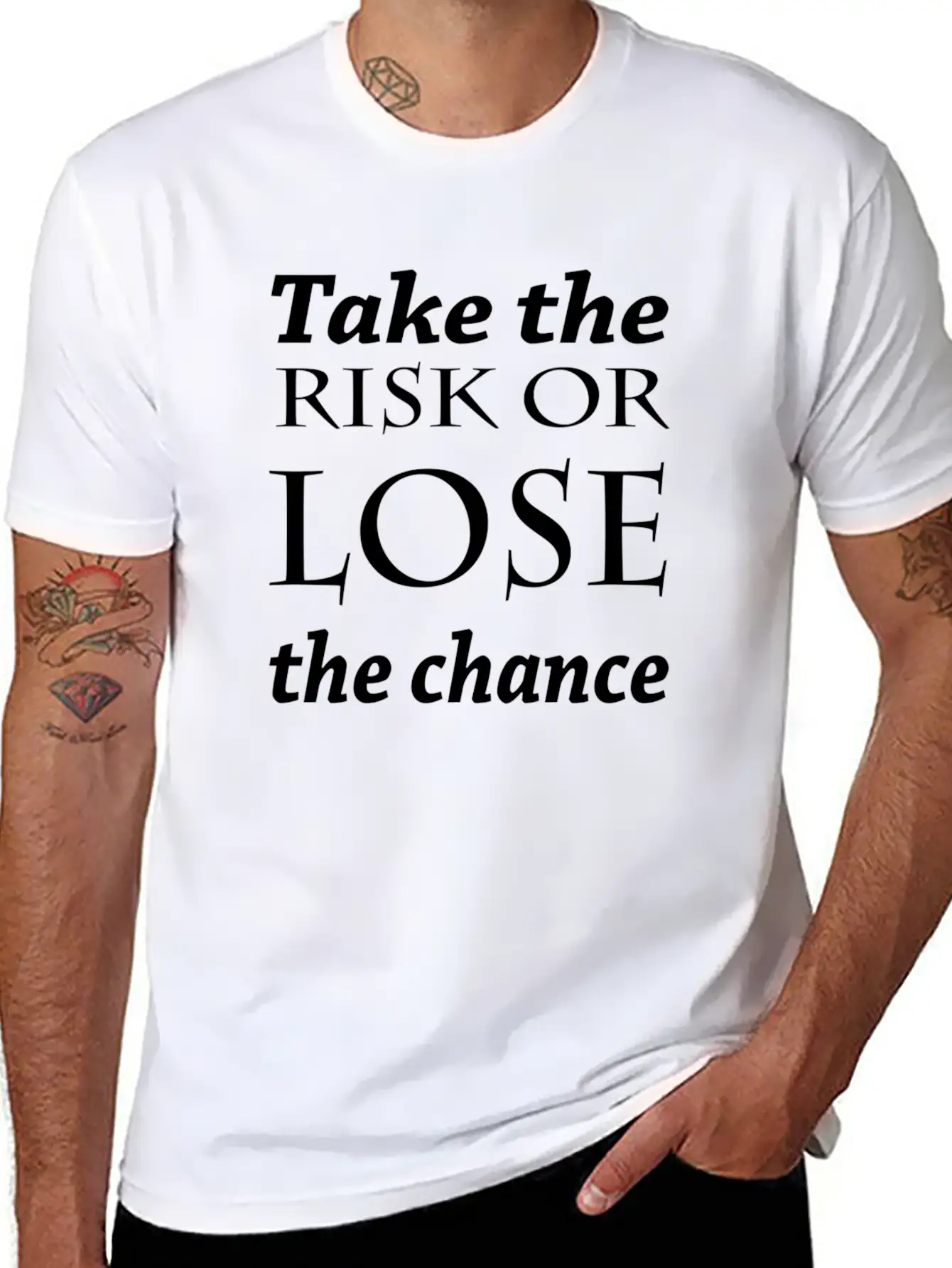 Take The Risk Or Lose The Chance Soft Cotton Short Sleeve Tee – Unisex Wardrobe Staple