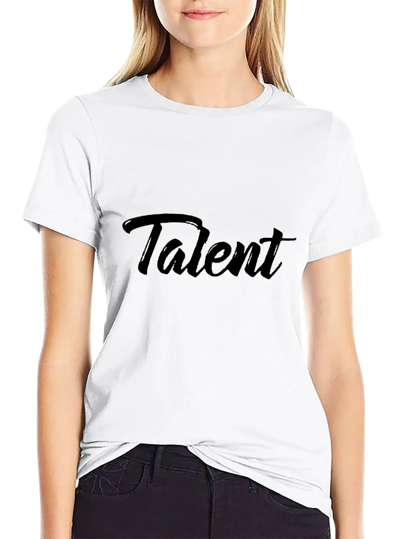 Talent Typography Funny Unisex Casual T-Shirt – Clean Design For Daily Comfort