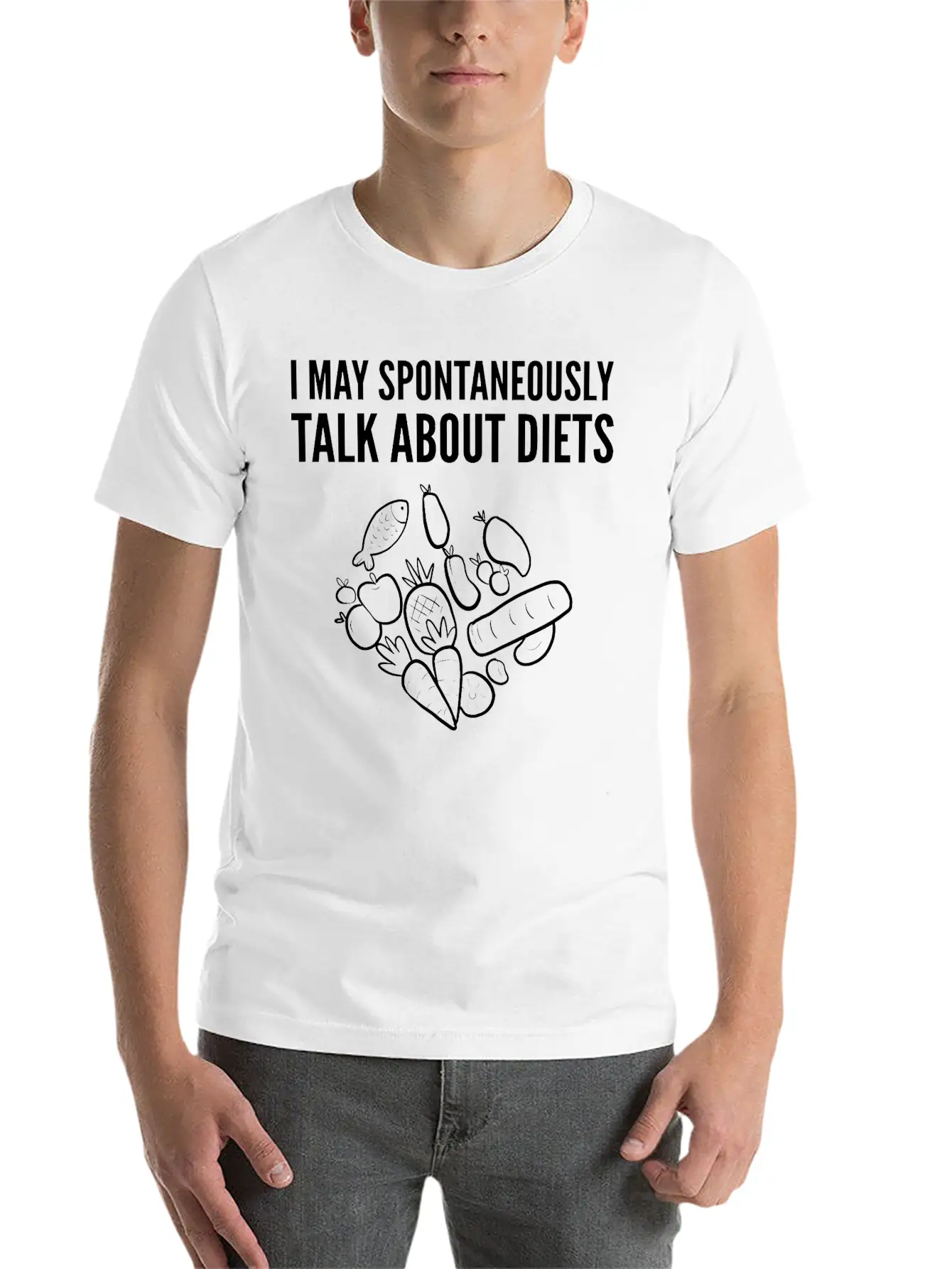 Talk About Diets Dietitians Gift Basic Graphic T-Shirt – Daily Comfort In Soft Cotton