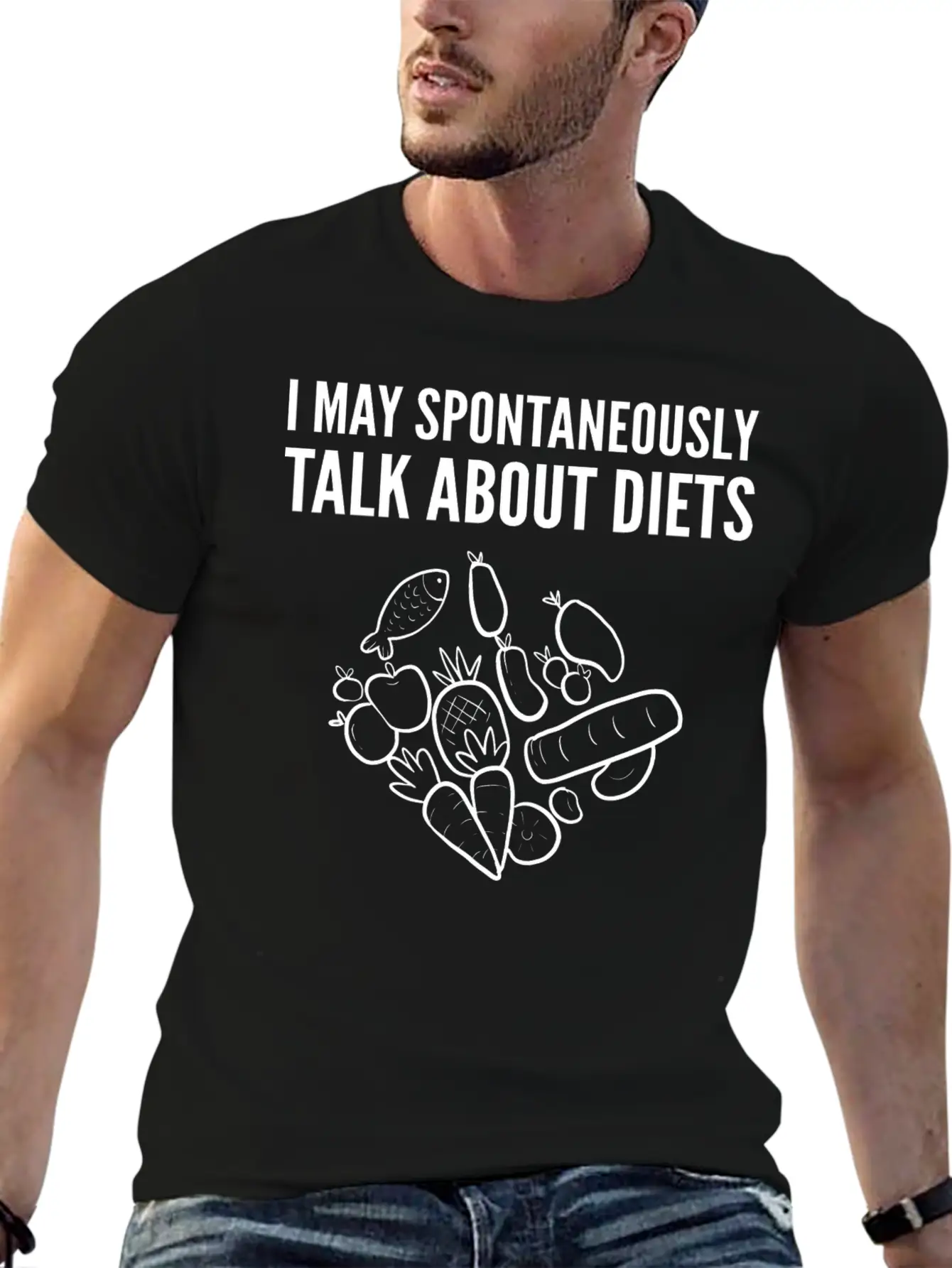 Talk About Diets Dietitians Gift Basic Graphic T-Shirt – Daily Comfort In Soft Cotton