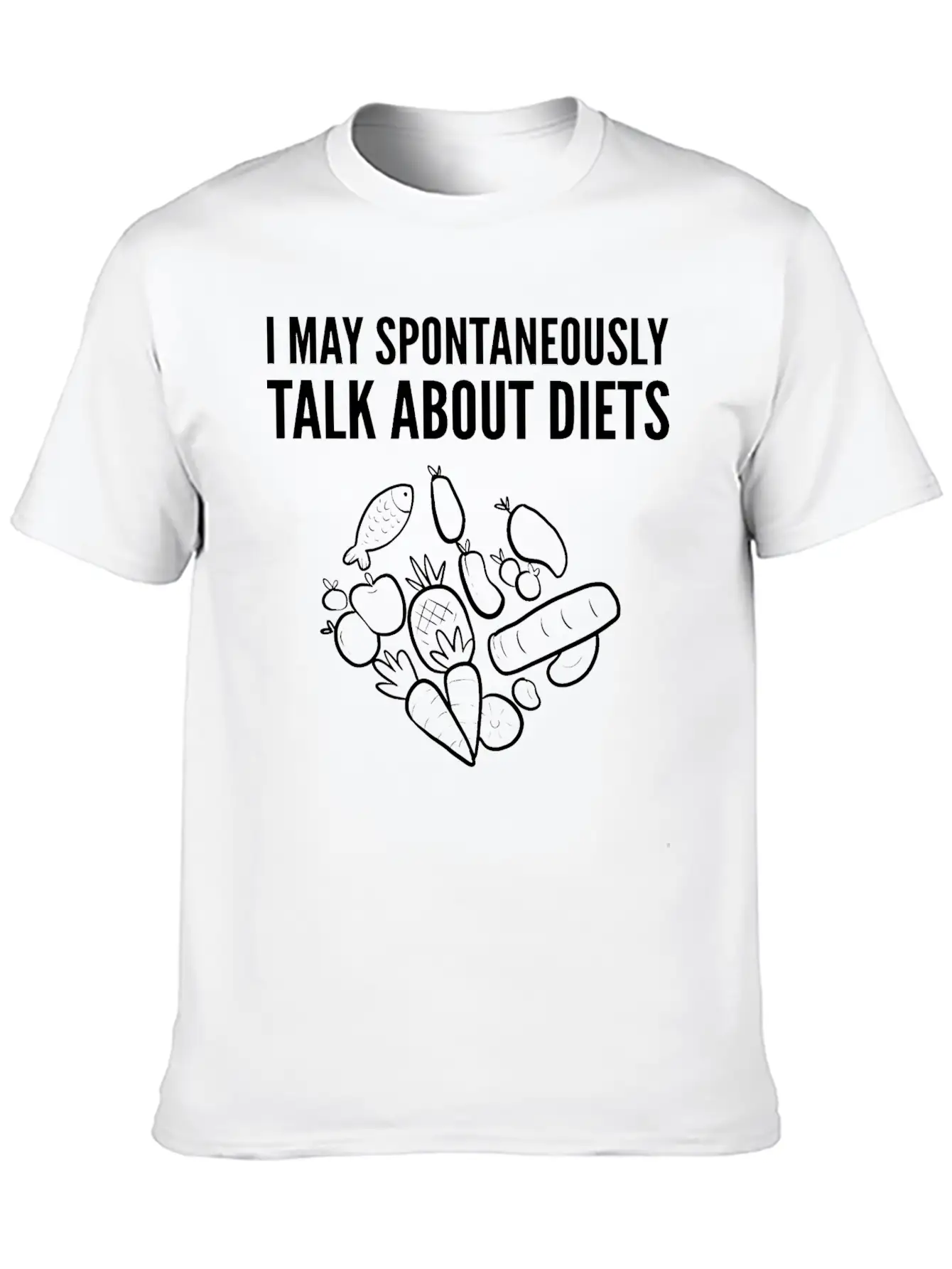 Talk About Diets Dietitians Gift Basic Graphic T-Shirt – Daily Comfort In Soft Cotton