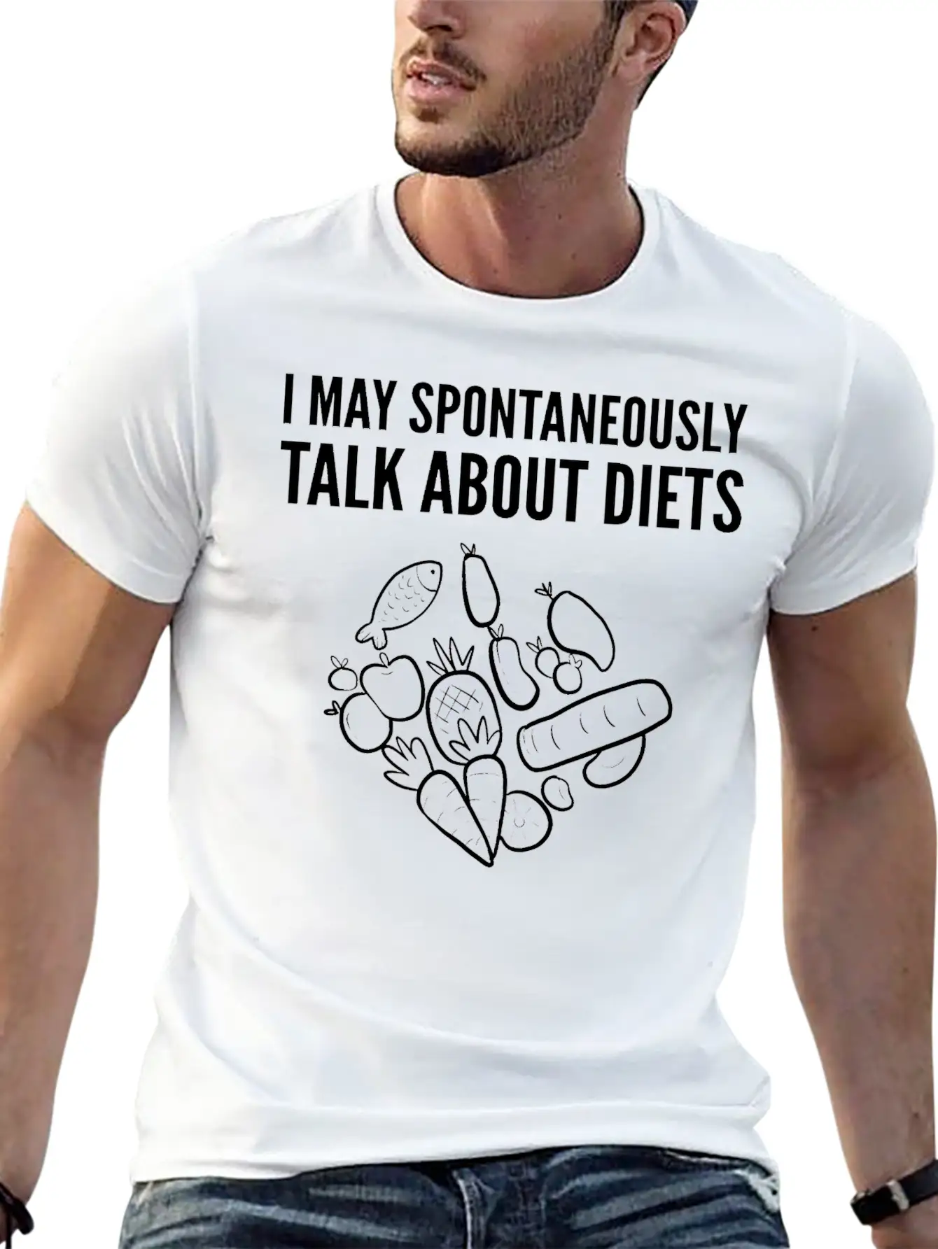 Talk About Diets Dietitians Gift Basic Graphic T-Shirt – Daily Comfort In Soft Cotton