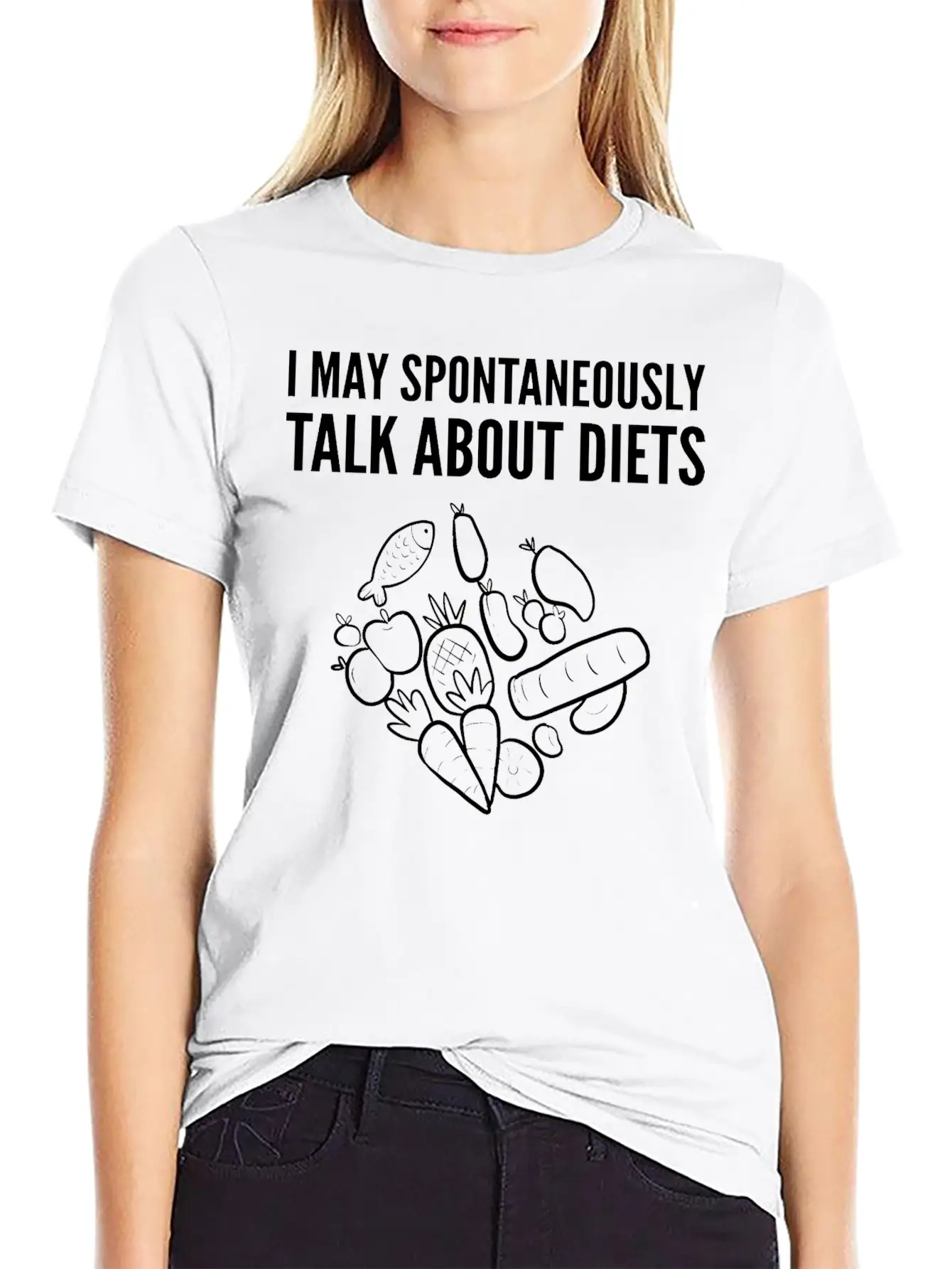 Talk About Diets Dietitians Gift Basic Graphic T-Shirt – Daily Comfort In Soft Cotton