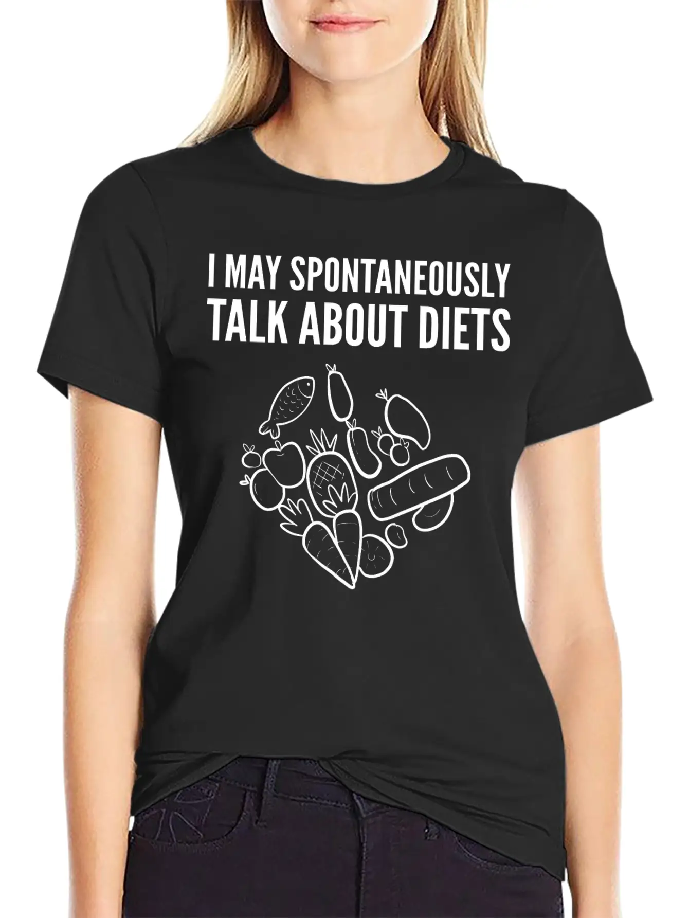 Talk About Diets Dietitians Gift Basic Graphic T-Shirt – Daily Comfort In Soft Cotton