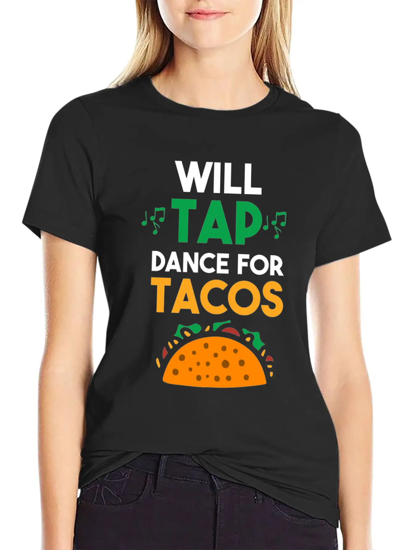 Tap Dance Feet Stomp Rhythm Taco Lover Soft Cotton Short Sleeve Tee – Unisex Wardrobe Staple