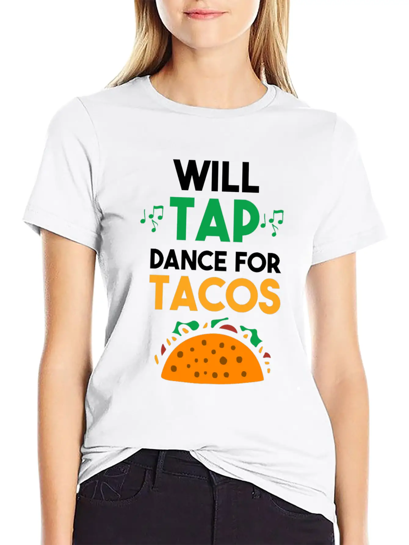 Tap Dance Feet Stomp Rhythm Taco Lover Soft Cotton Short Sleeve Tee – Unisex Wardrobe Staple