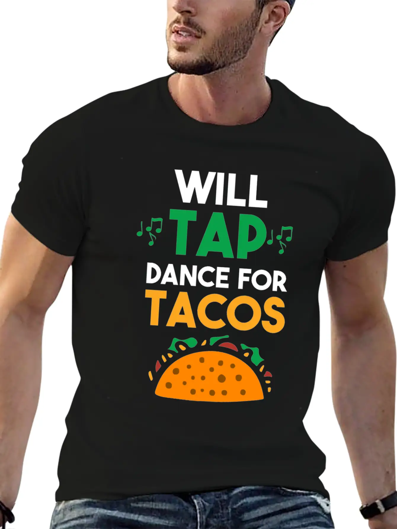 Tap Dance Feet Stomp Rhythm Taco Lover Soft Cotton Short Sleeve Tee – Unisex Wardrobe Staple