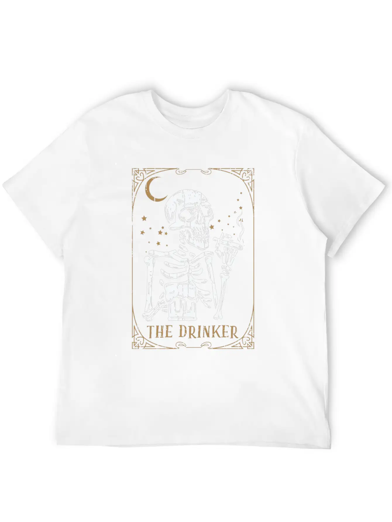 Tarot Card Occult Club Gothic Vice Drinker Soft Cotton Short Sleeve Tee – Unisex Wardrobe Staple