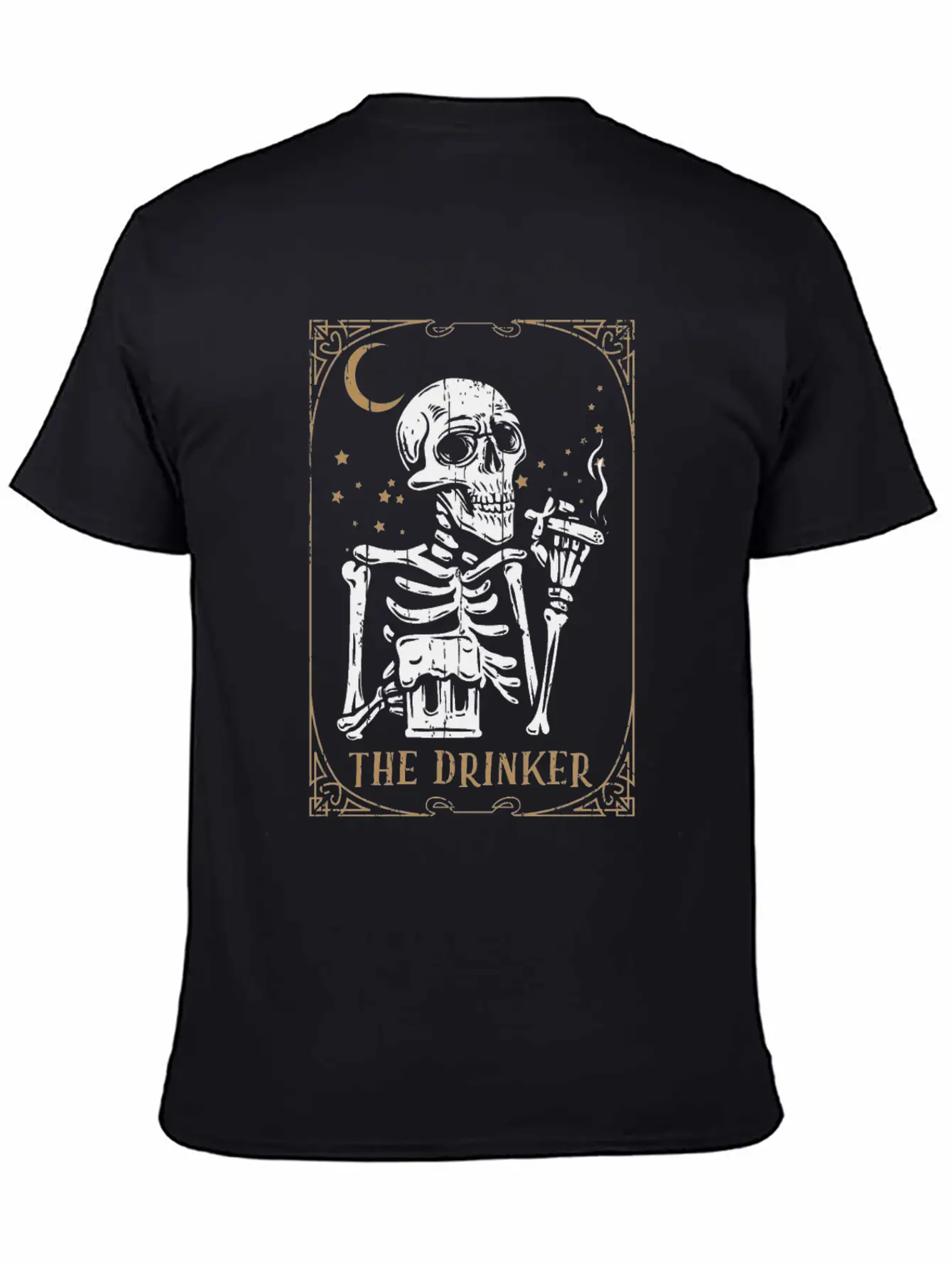 Tarot Card Occult Club Gothic Vice Drinker Soft Cotton Short Sleeve Tee – Unisex Wardrobe Staple