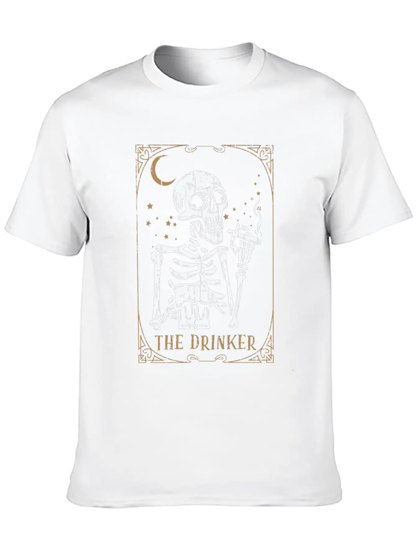 Tarot Card Occult Club Gothic Vice Drinker Soft Cotton Short Sleeve Tee – Unisex Wardrobe Staple