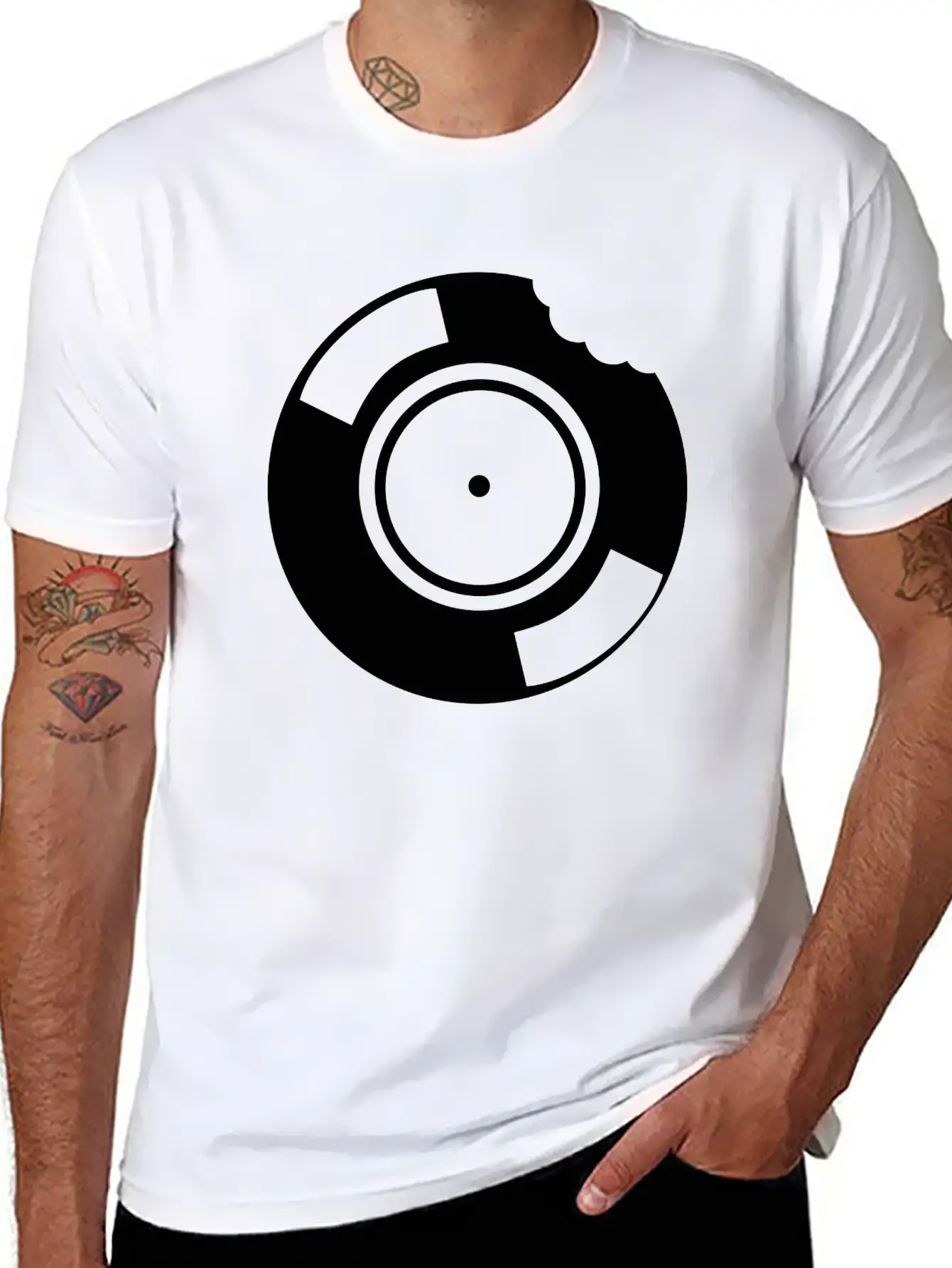 Tasty Vinyl DJ Lightweight Cotton T-Shirt – Daily Comfort Graphic Shirt
