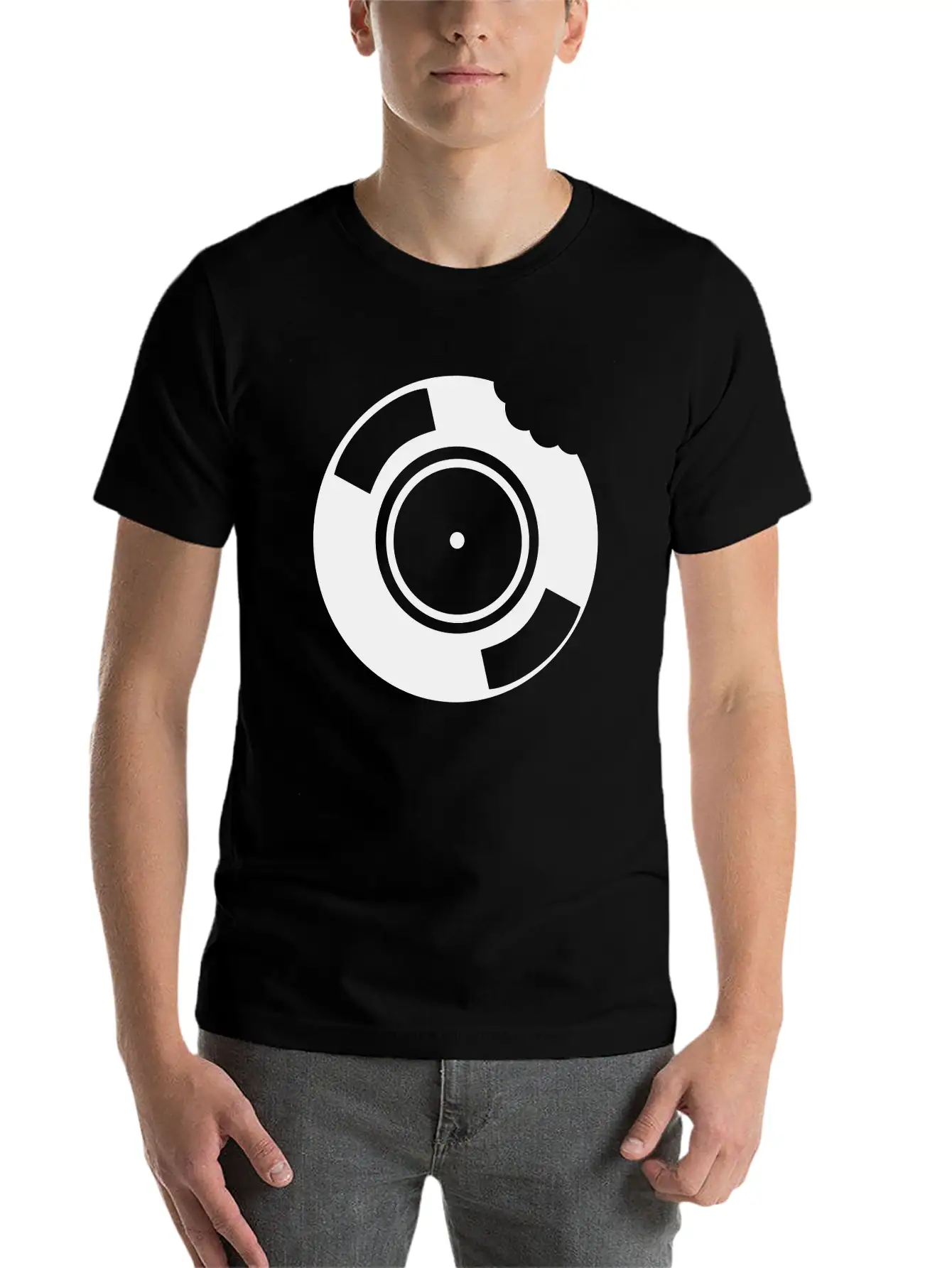 Tasty Vinyl DJ Lightweight Cotton T-Shirt – Daily Comfort Graphic Shirt