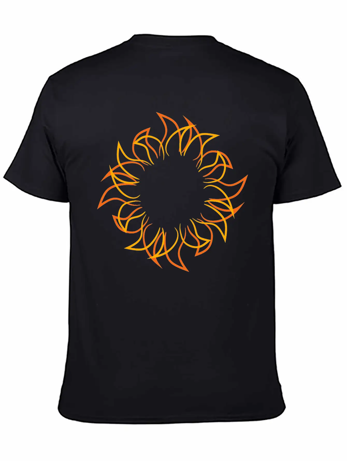 Tattoo Design Cool Stylish Sun Flames Sun Classic Fit Graphic Tee For Daily Comfort – Unisex Cotton Shirt
