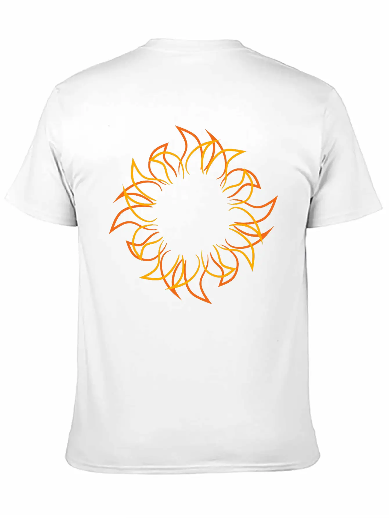 Tattoo Design Cool Stylish Sun Flames Sun Classic Fit Graphic Tee For Daily Comfort – Unisex Cotton Shirt