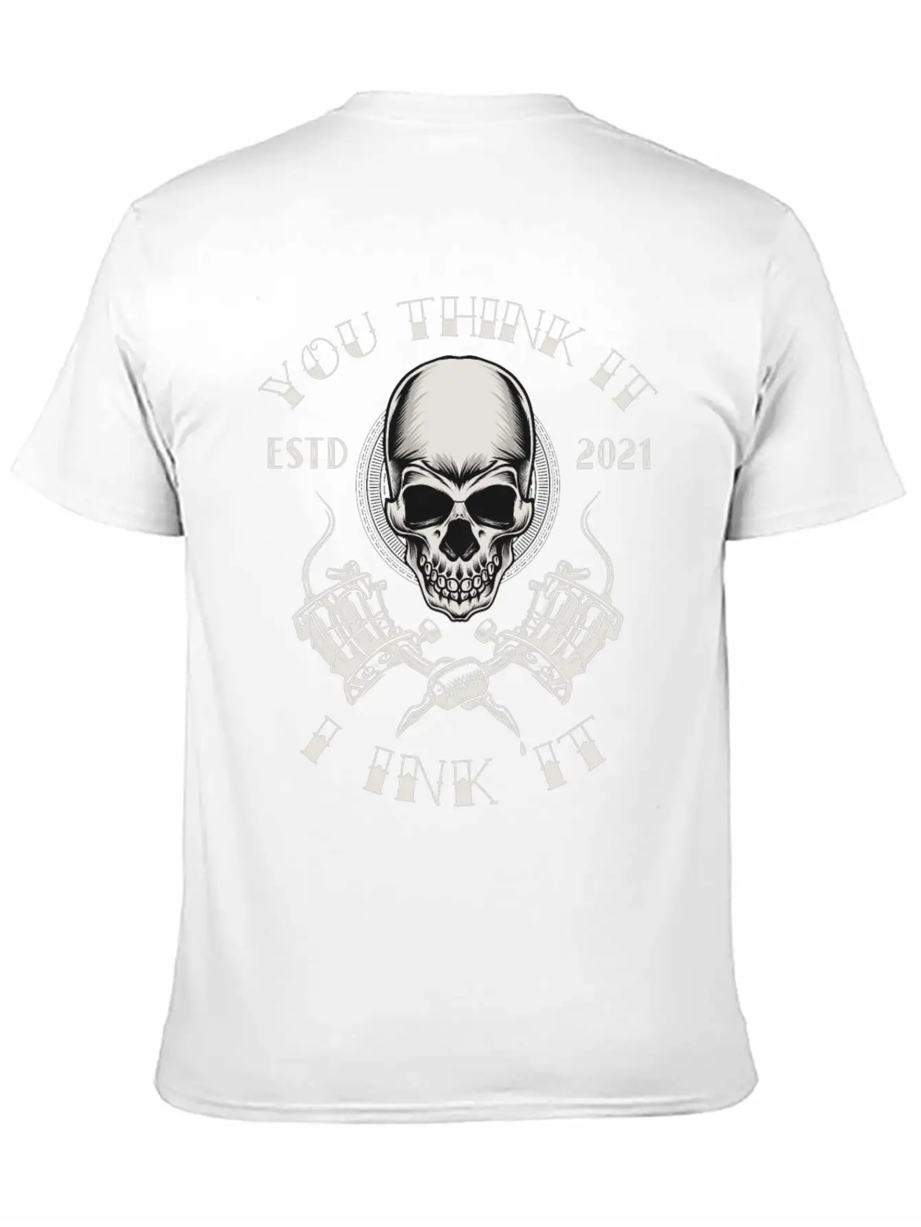 Tattoo Skull Inked Ink Tattoo Saying Quote Memes Lightweight Cotton T-Shirt – Daily Comfort Graphic Shirt