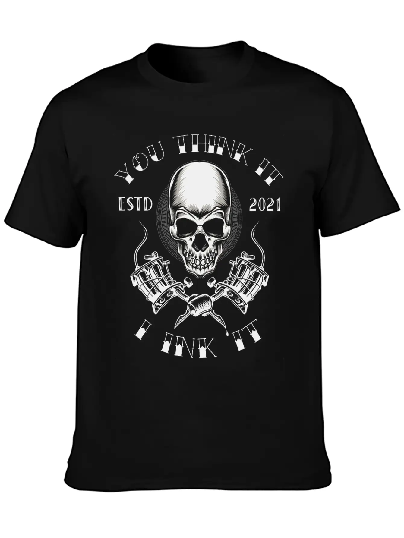 Tattoo Skull Inked Ink Tattoo Saying Quote Memes Lightweight Cotton T-Shirt – Daily Comfort Graphic Shirt