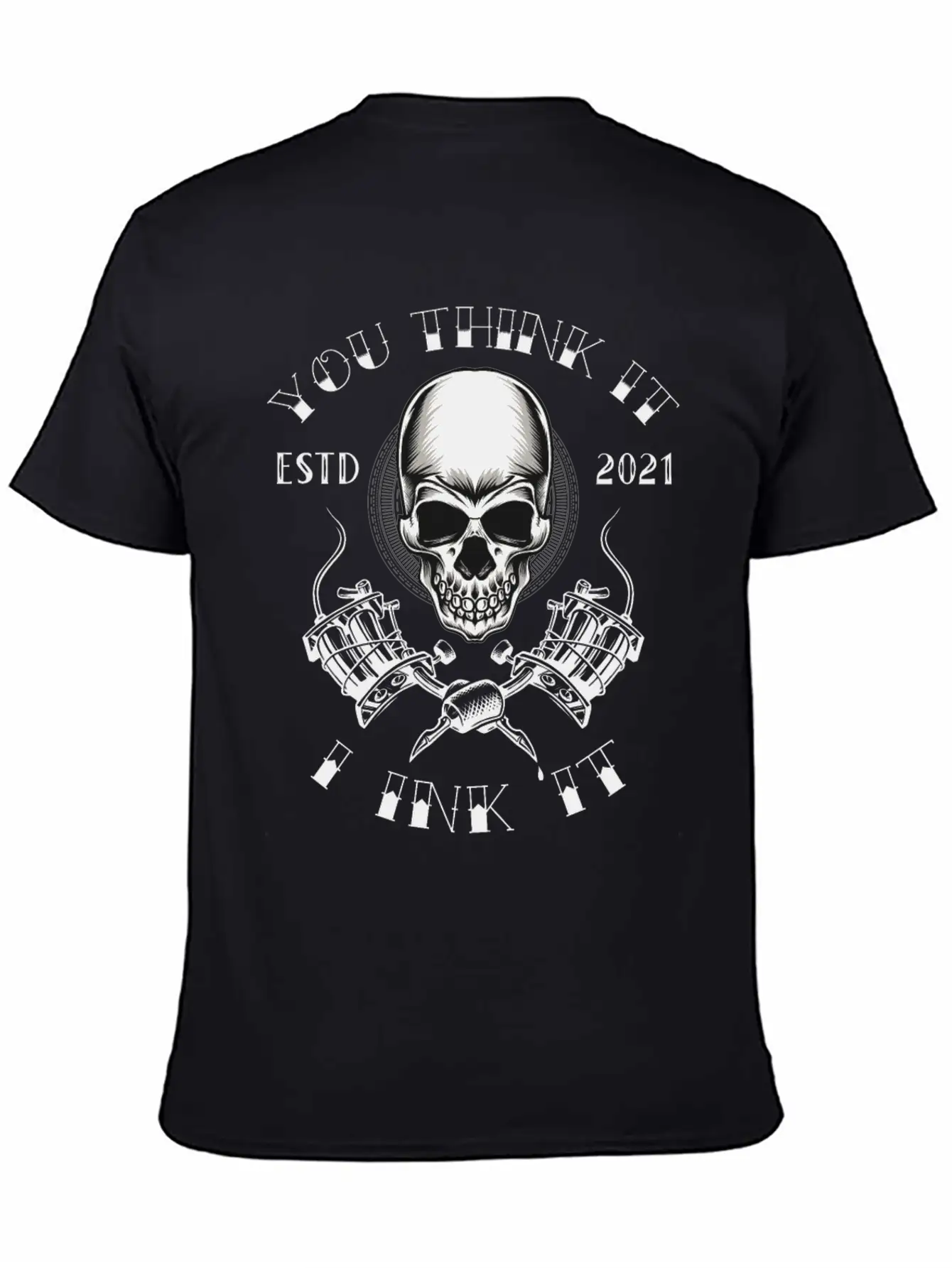 Tattoo Skull Inked Ink Tattoo Saying Quote Memes Lightweight Cotton T-Shirt – Daily Comfort Graphic Shirt