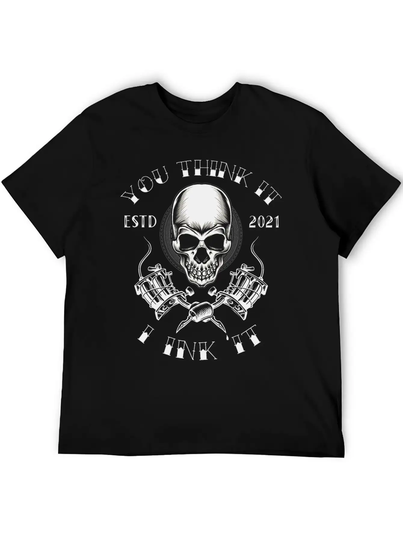 Tattoo Skull Inked Ink Tattoo Saying Quote Memes Lightweight Cotton T-Shirt – Daily Comfort Graphic Shirt