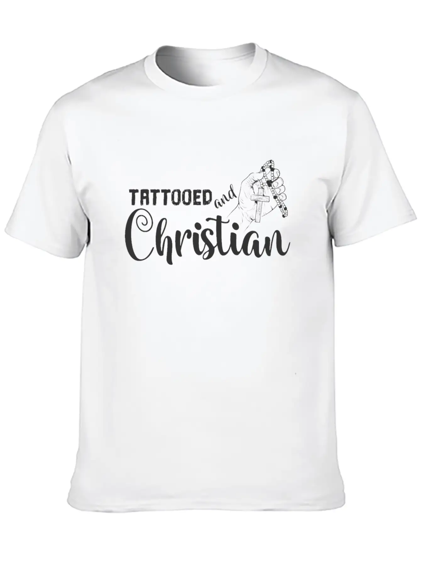 Tattooed And Christian Tattoo Basic Graphic T-Shirt – Daily Comfort In Soft Cotton