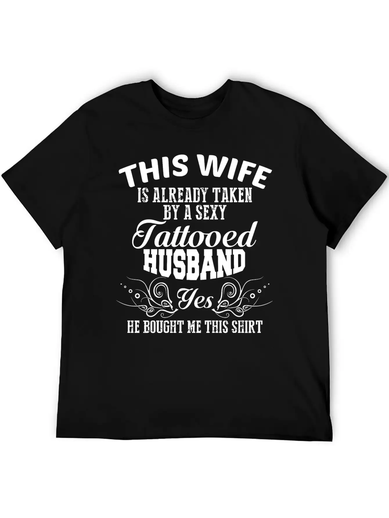 Tattooed Husband - Tattooed Husband T Shirt Lightweight Cotton T-Shirt – Daily Comfort Graphic Shirt