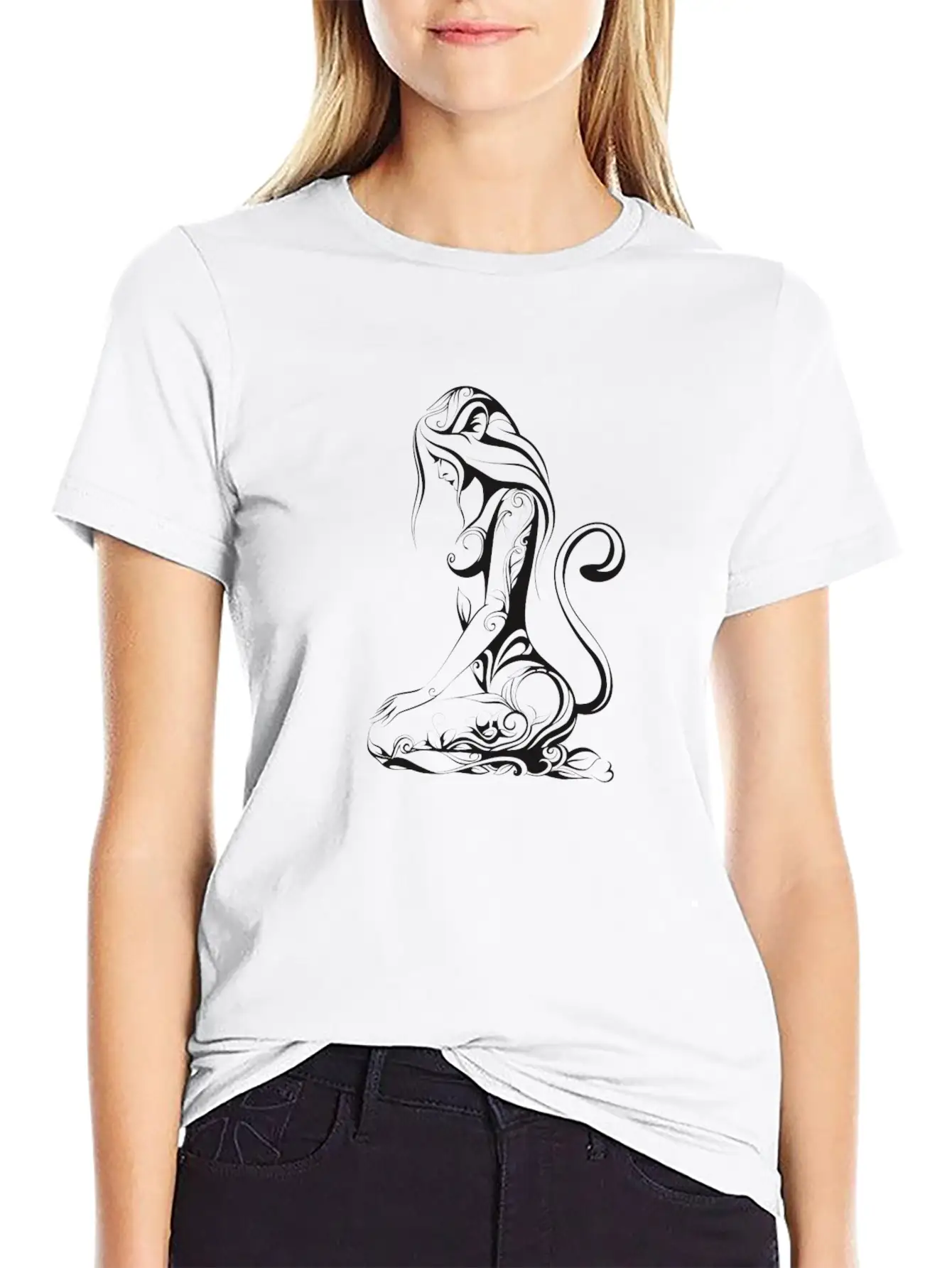 Tattooed Woman Stylish Everyday T-Shirt – Unisex Basic Cotton Tee
