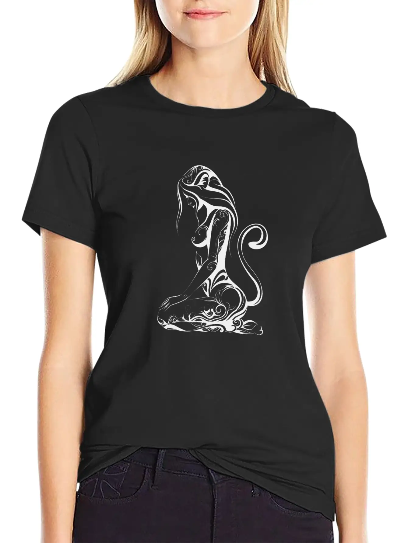Tattooed Woman Stylish Everyday T-Shirt – Unisex Basic Cotton Tee