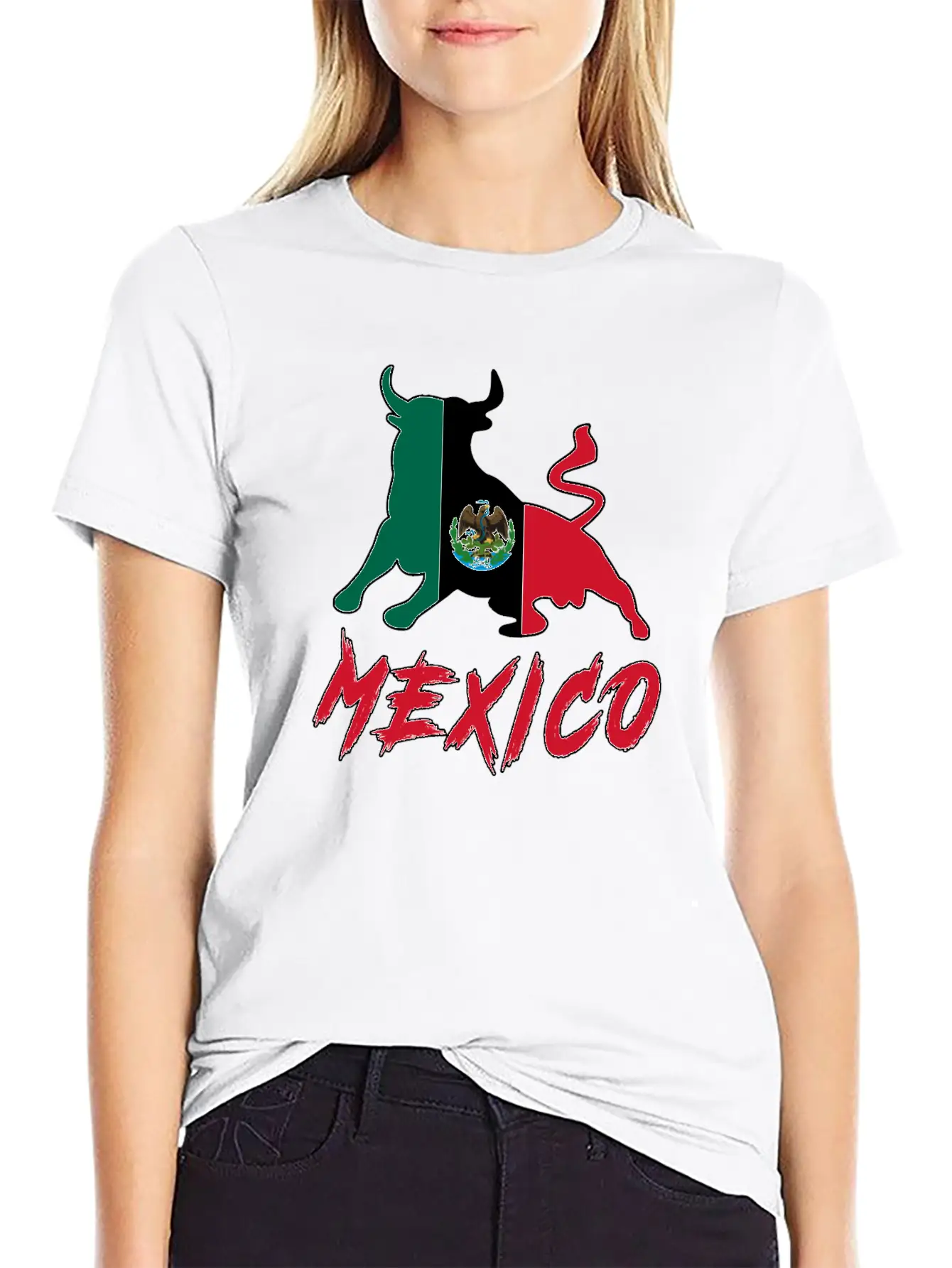 Taurus Mexico With National Flag / Gift Bull Unisex Casual T-Shirt – Clean Design For Daily Comfort