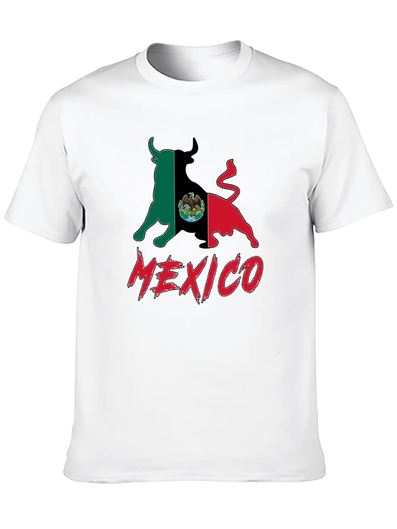 Taurus Mexico With National Flag / Gift Bull Unisex Casual T-Shirt – Clean Design For Daily Comfort