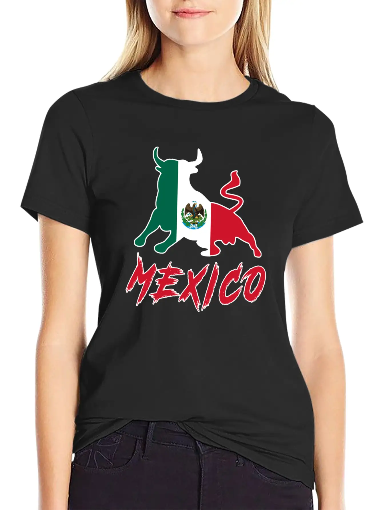 Taurus Mexico With National Flag / Gift Bull Unisex Casual T-Shirt – Clean Design For Daily Comfort