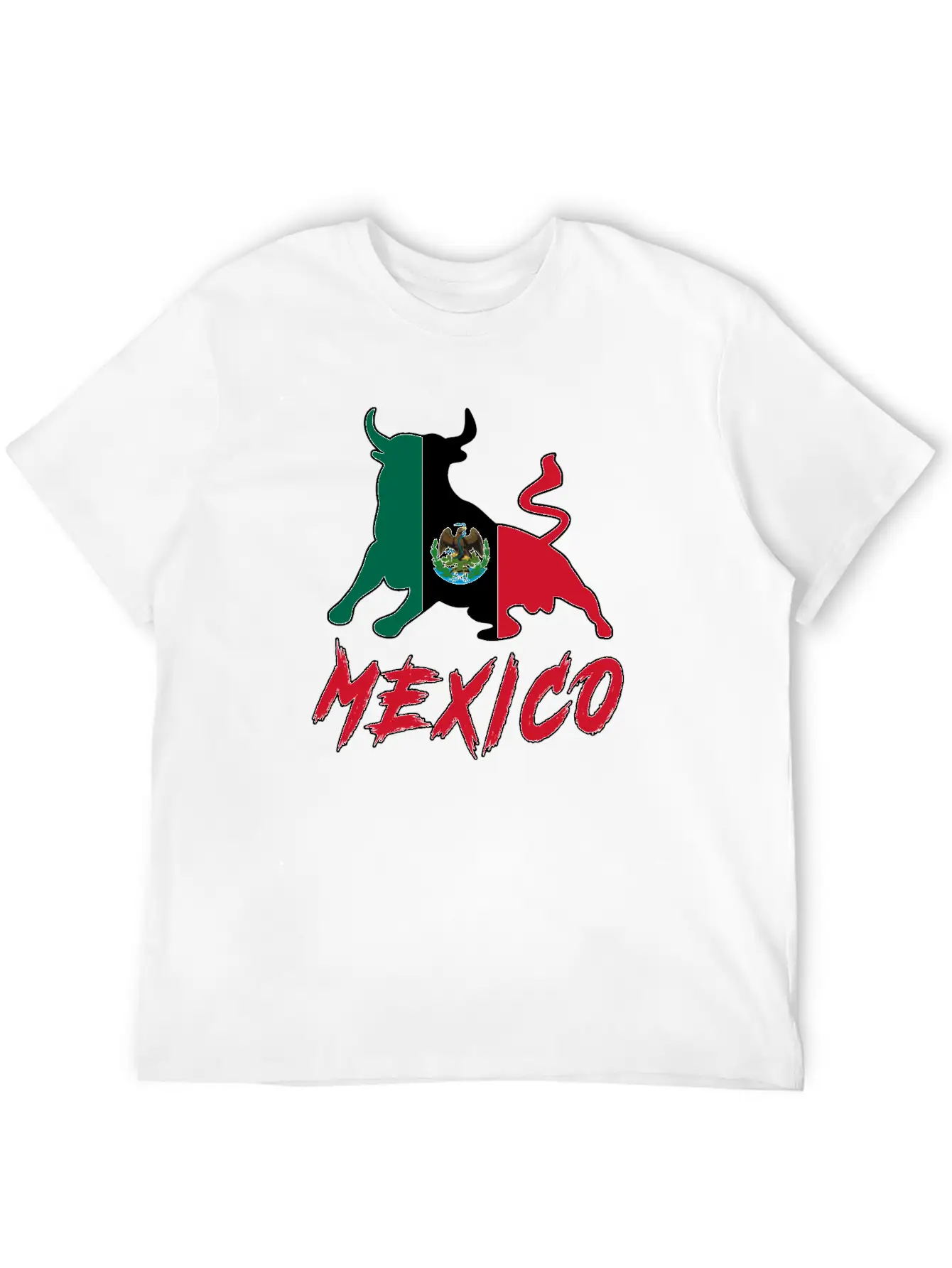 Taurus Mexico With National Flag / Gift Bull Unisex Casual T-Shirt – Clean Design For Daily Comfort