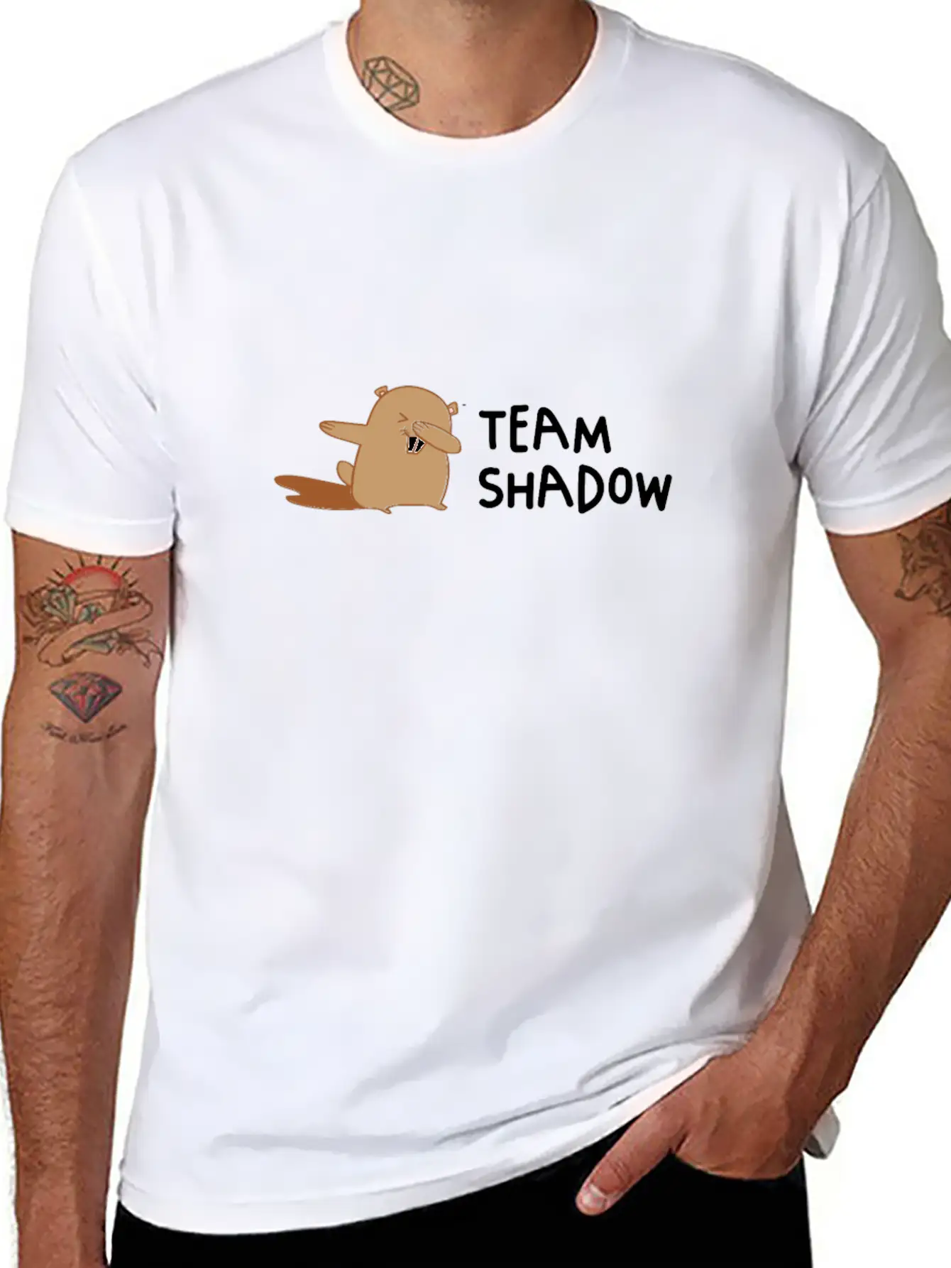 Team Shadow Groundog Day Is Coming In February Stylish Everyday T-Shirt – Unisex Basic Cotton Tee