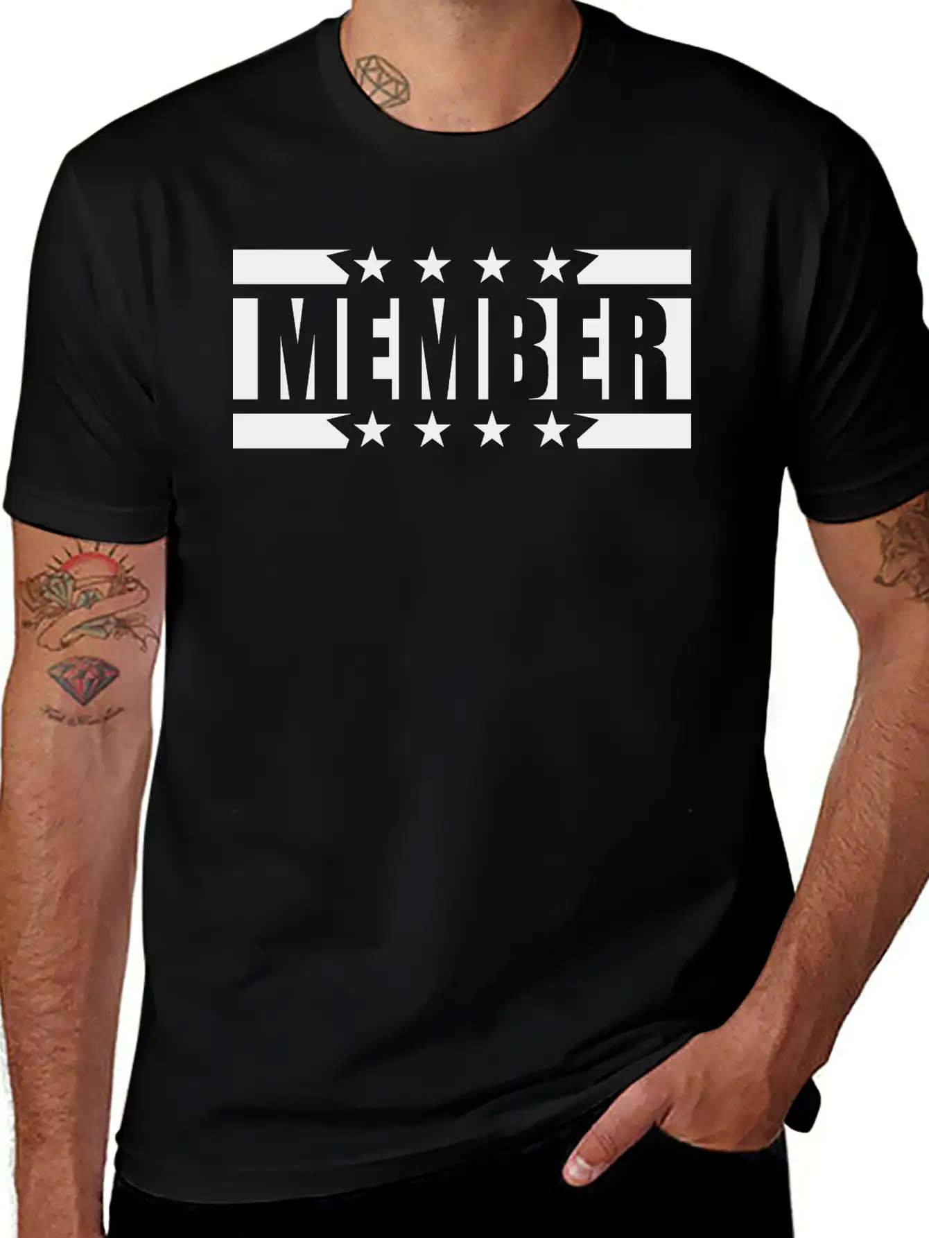 Team Stars Logo Member Team Crew Friends Party Cel Essential Cotton Tee For Daily Outfits – Unisex Style