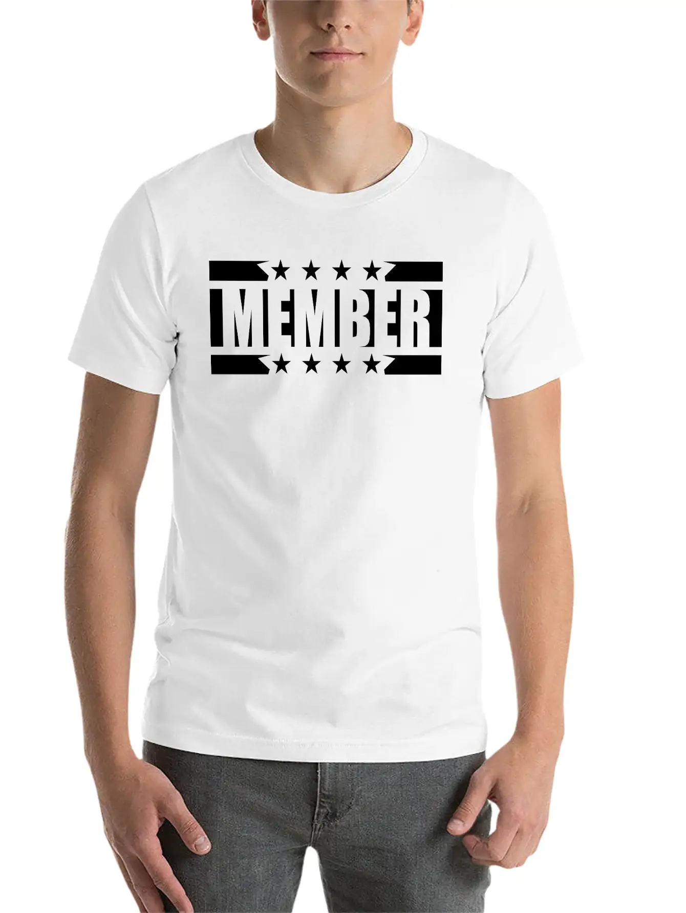 Team Stars Logo Member Team Crew Friends Party Cel Essential Cotton Tee For Daily Outfits – Unisex Style