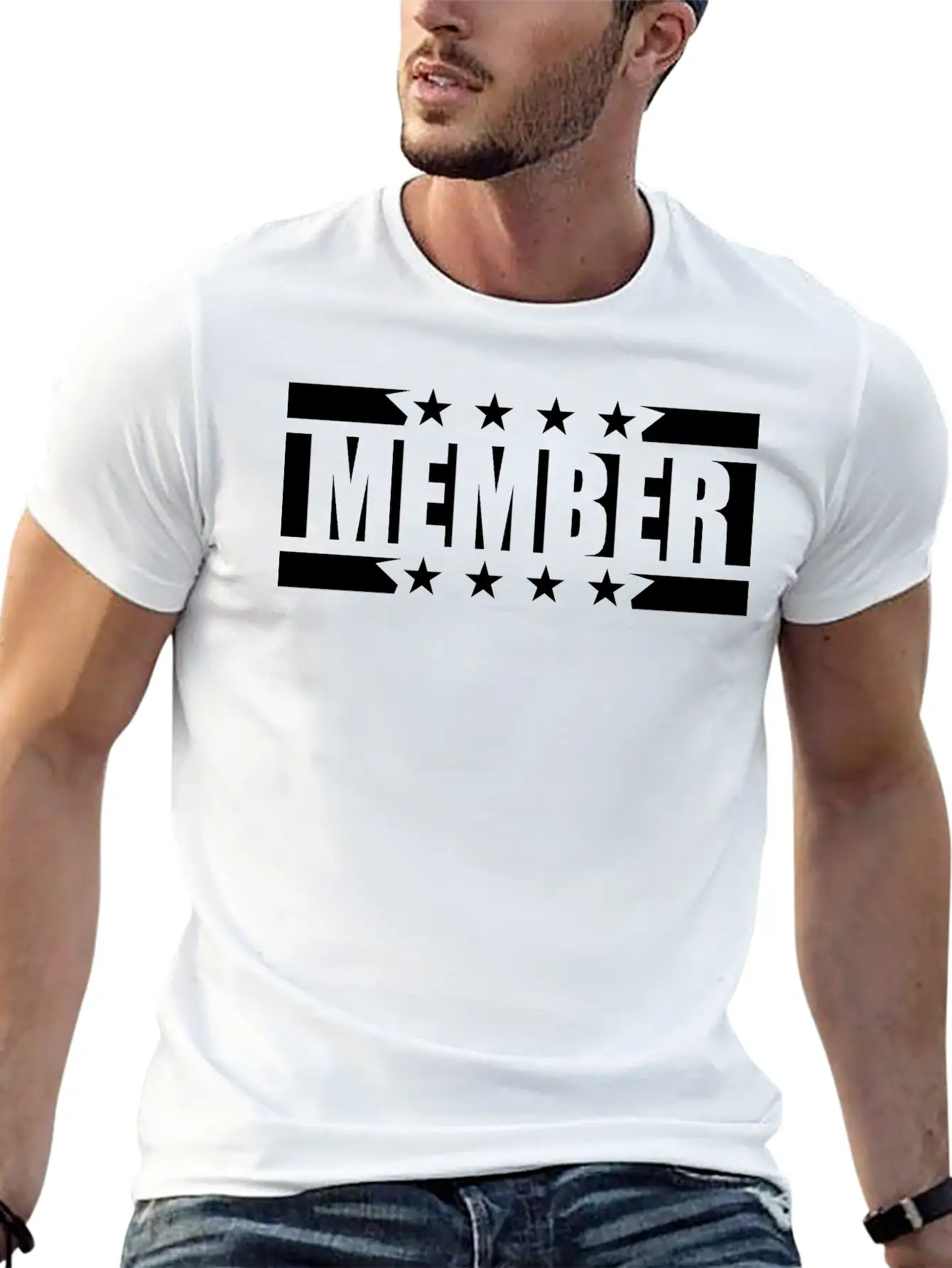 Team Stars Logo Member Team Crew Friends Party Cel Essential Cotton Tee For Daily Outfits – Unisex Style