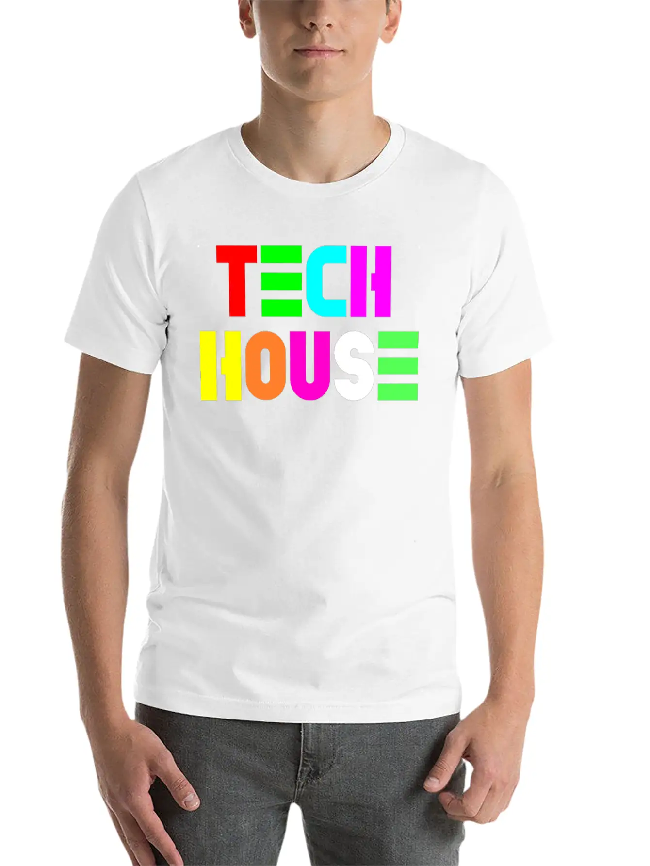 Tech House Modern Fit Casual T-Shirt – Clean And Versatile Design