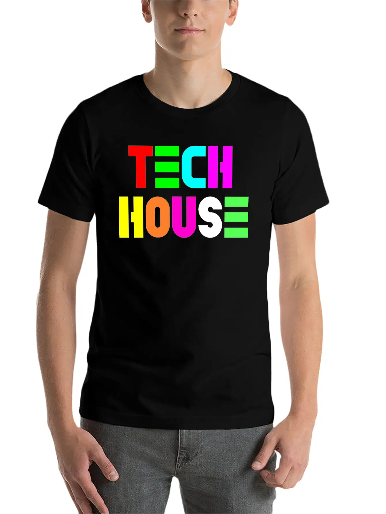 Tech House Modern Fit Casual T-Shirt – Clean And Versatile Design