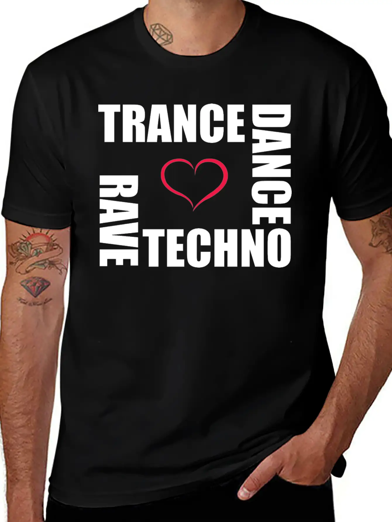 Techno Dance Trance Rave Relaxed Everyday Tee – Lightweight And Durable Cotton