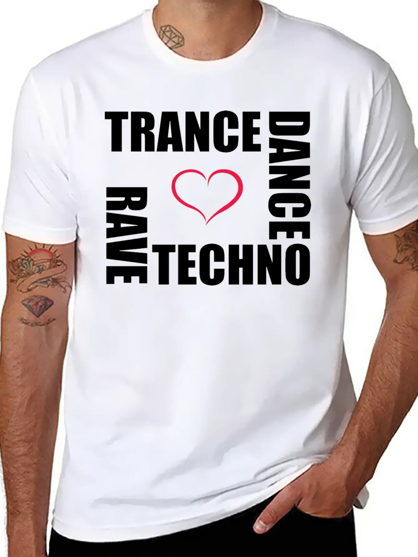 Techno Dance Trance Rave Relaxed Everyday Tee – Lightweight And Durable Cotton