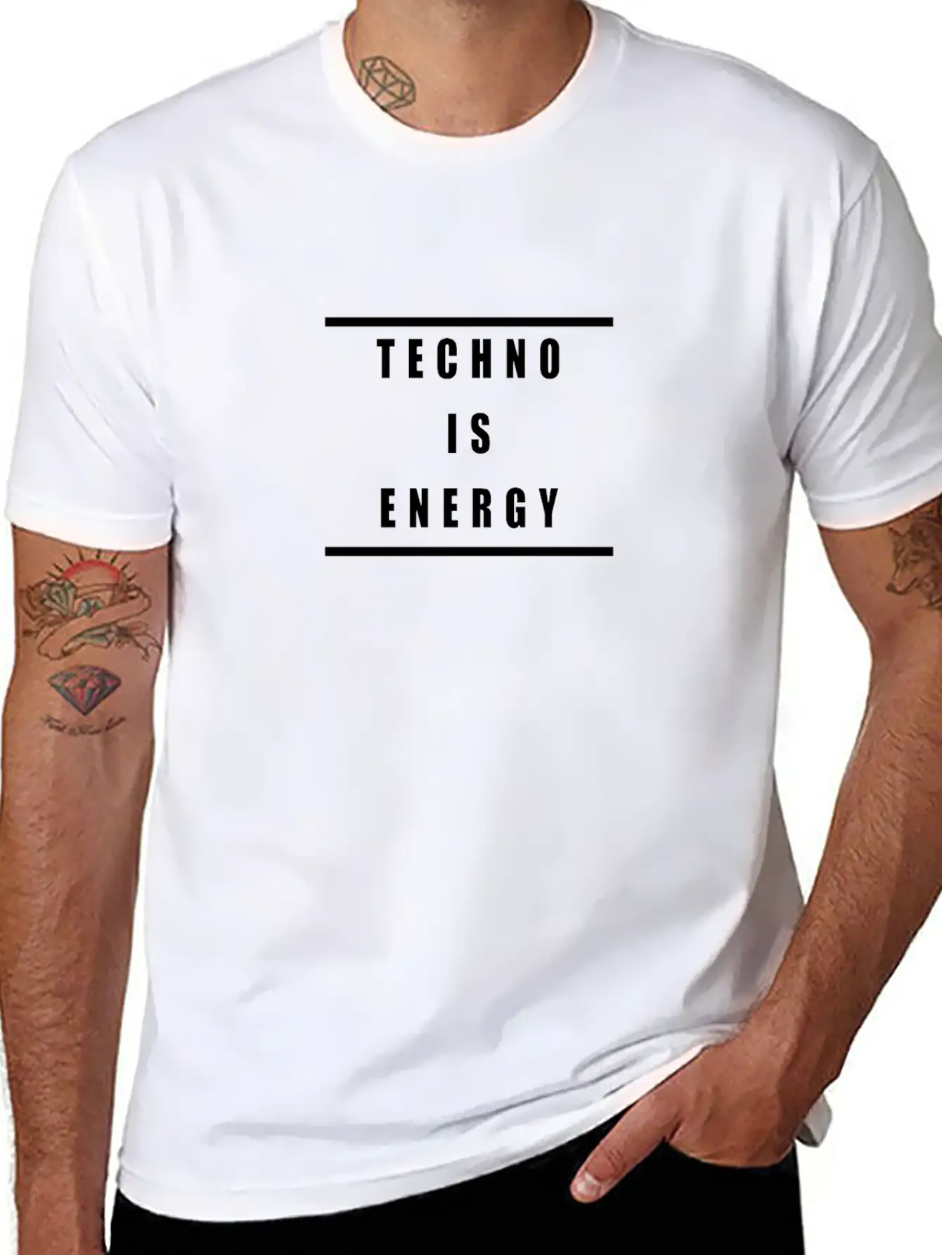 Techno Energy Lightweight Cotton T-Shirt – Daily Comfort Graphic Shirt