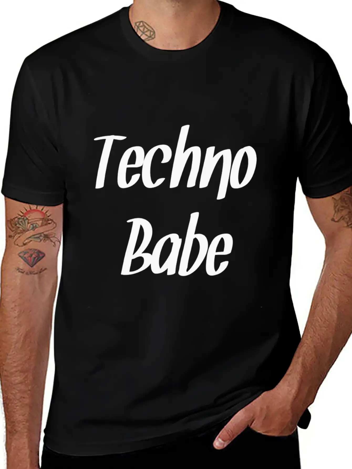 Techno Essential Cotton Tee For Daily Outfits – Unisex Style