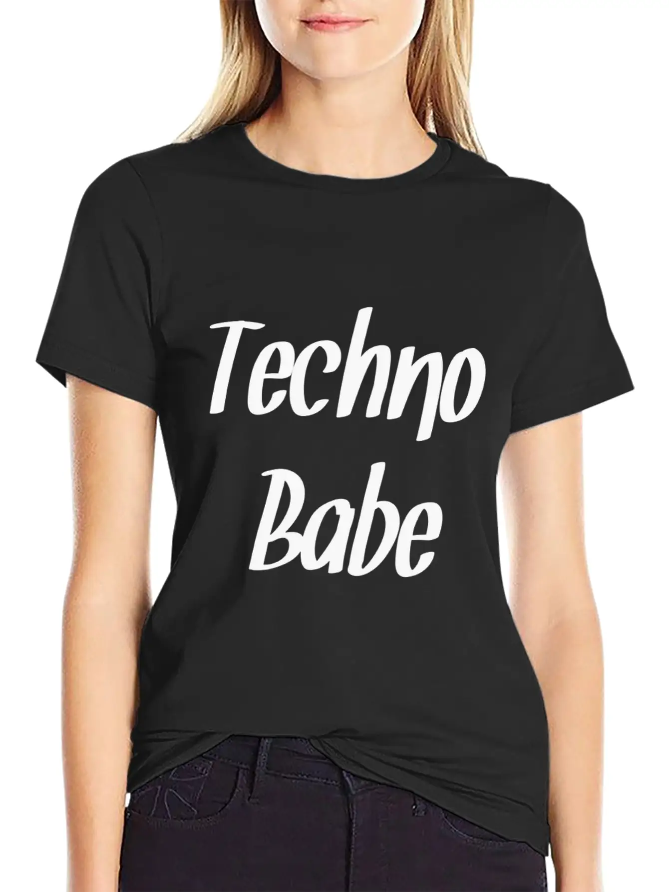 Techno Essential Cotton Tee For Daily Outfits – Unisex Style