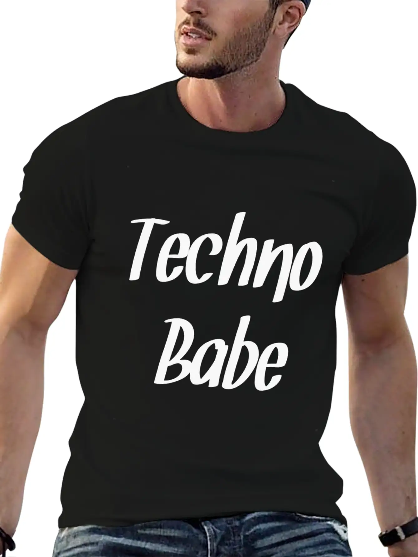 Techno Essential Cotton Tee For Daily Outfits – Unisex Style