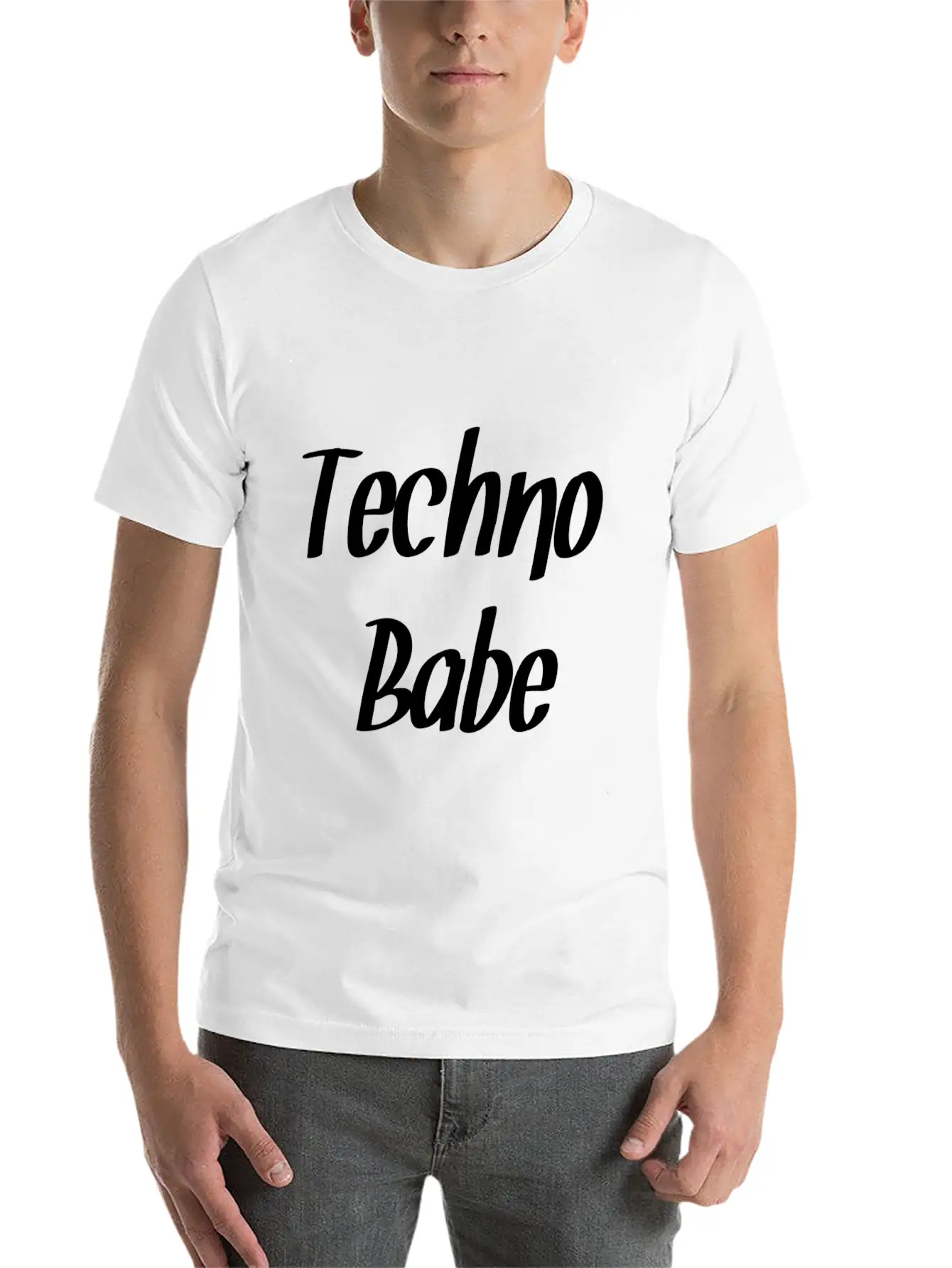 Techno Essential Cotton Tee For Daily Outfits – Unisex Style