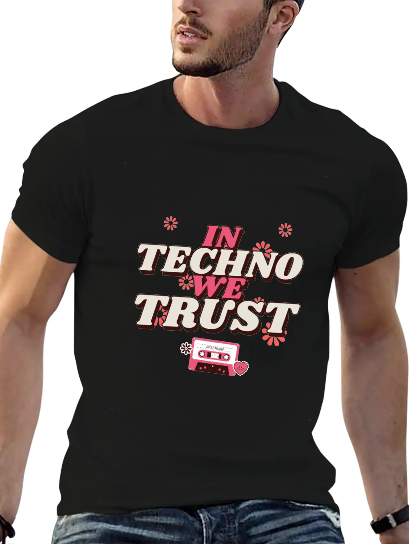Techno For People Who Like Techno Music Basic Graphic T-Shirt – Daily Comfort In Soft Cotton