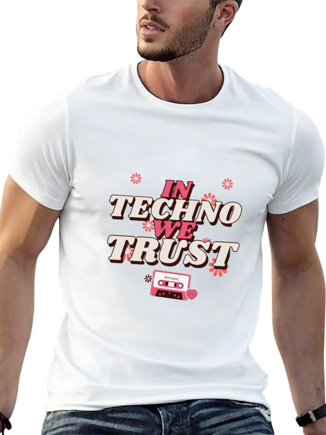 Techno For People Who Like Techno Music Basic Graphic T-Shirt – Daily Comfort In Soft Cotton