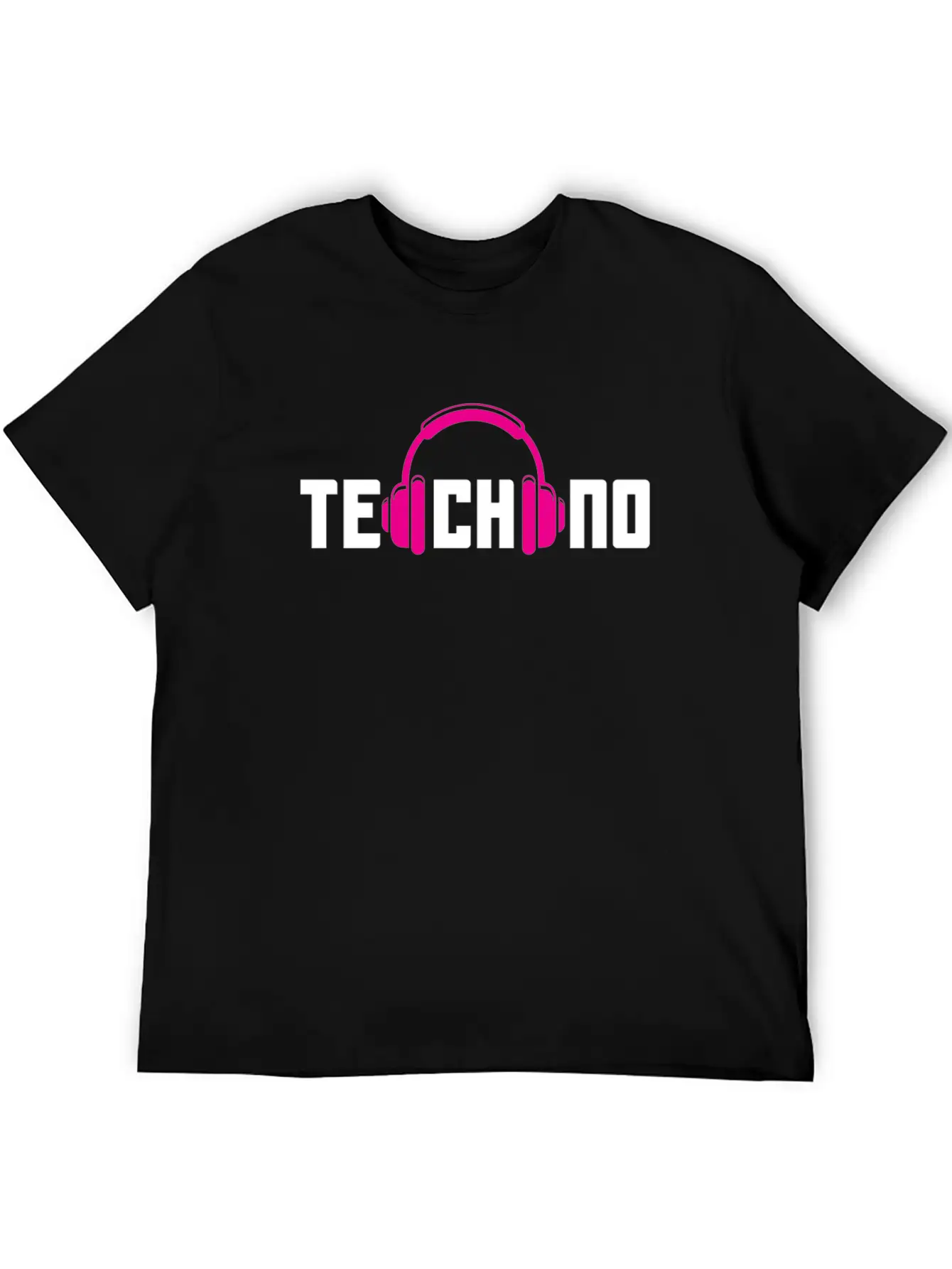 Techno Lover Headphones Vibe Design Basic Graphic T-Shirt – Daily Comfort In Soft Cotton