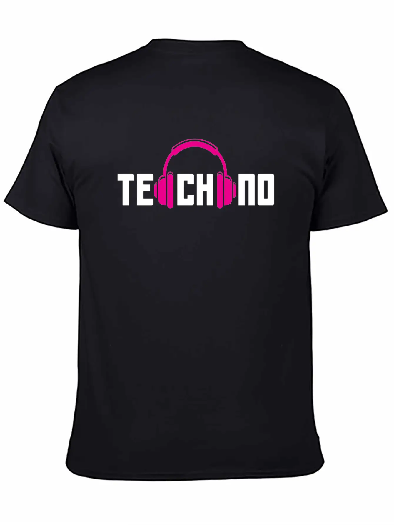 Techno Lover Headphones Vibe Design Basic Graphic T-Shirt – Daily Comfort In Soft Cotton